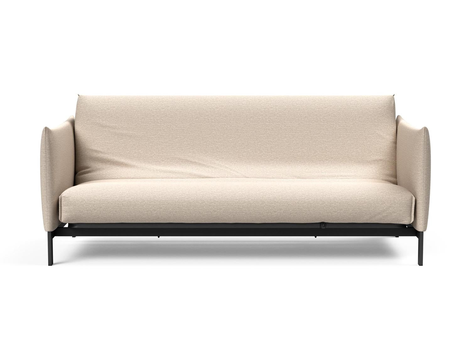 Erleben Sie das Junus 140 Bettsofa mit Nordic Cover von Innovation Living – eine perfekte Kombination aus modernem Stil und optimalem Komfort für Tag und Nacht.