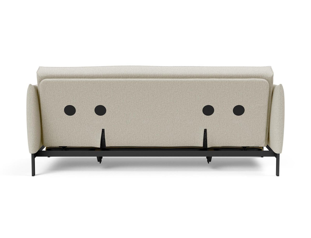 Junus 140 Bettsofa Sharp Plus Cover mit Gestellbezug Soft Spring in 527 Mixed Dance Natural präsentiert im Onlineshop von KAQTU Design AG. Bettsofa ist von Innovation Living
