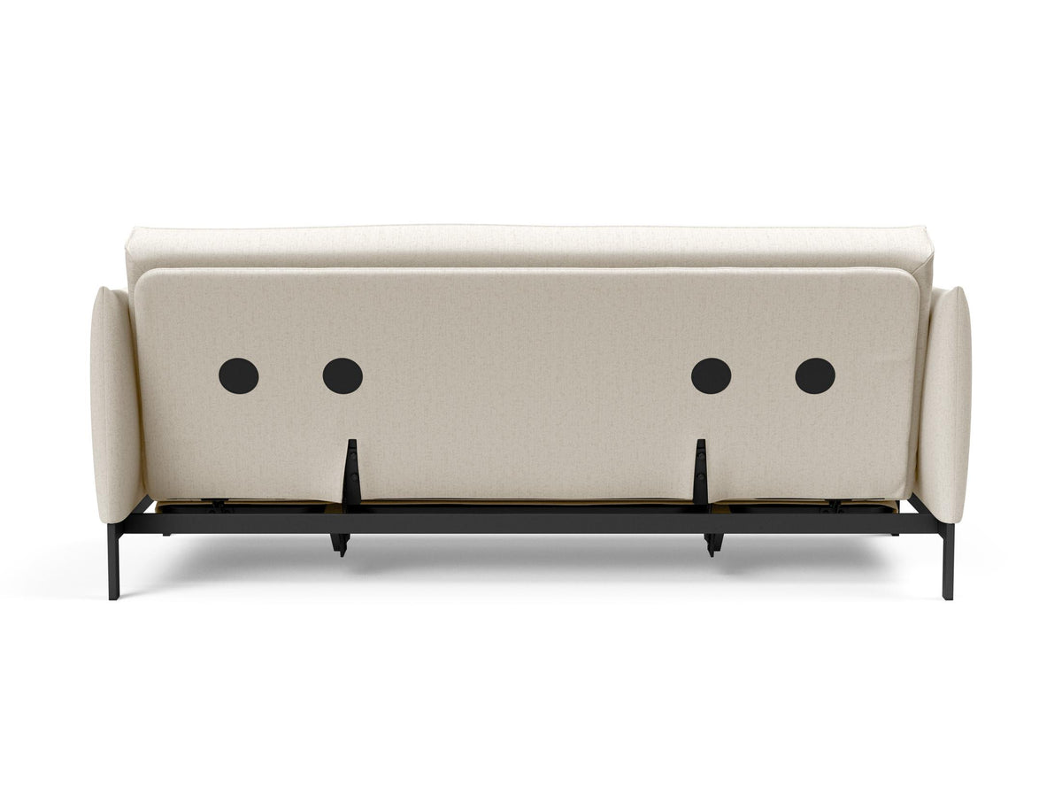 Junus 140 Bettsofa Sharp Plus Cover mit Gestellbezug Soft Spring in 531 Bouclé Off White präsentiert im Onlineshop von KAQTU Design AG. Bettsofa ist von Innovation Living