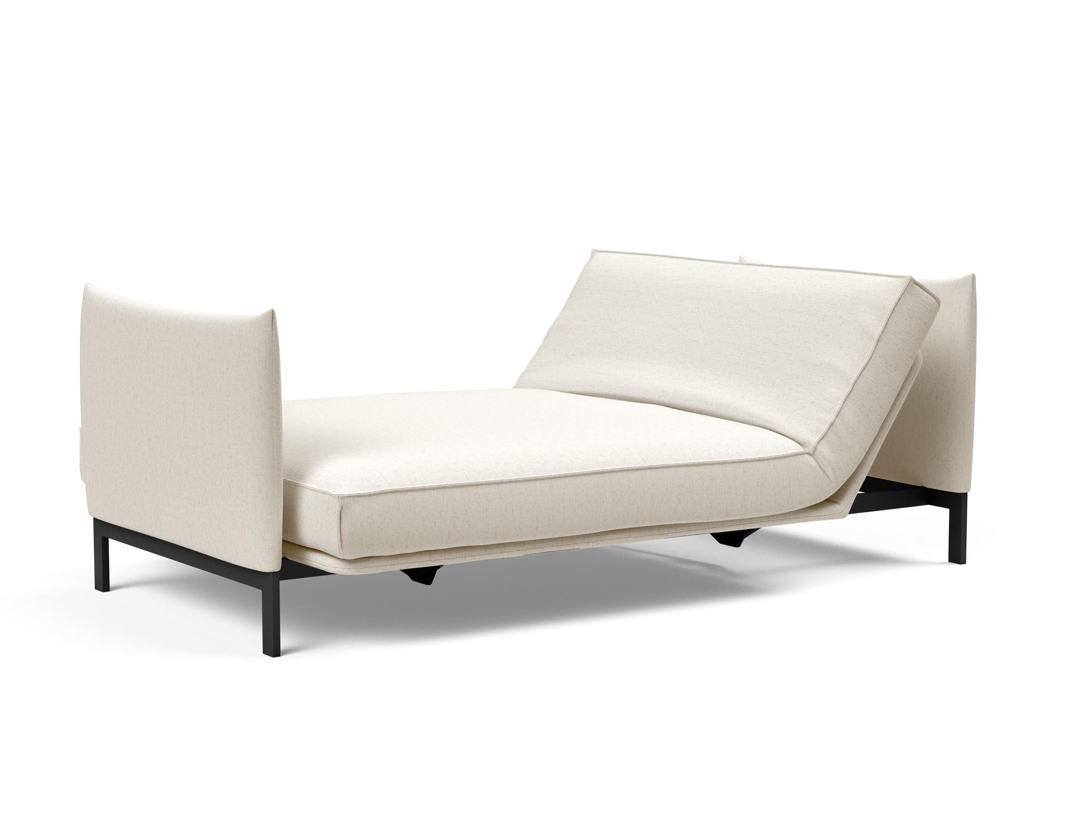 Erleben Sie das Junus 140 Bettsofa mit stilvollem Sharp Plus Cover und bequemer Soft Spring Polsterung – ideal für modernes Wohnen!