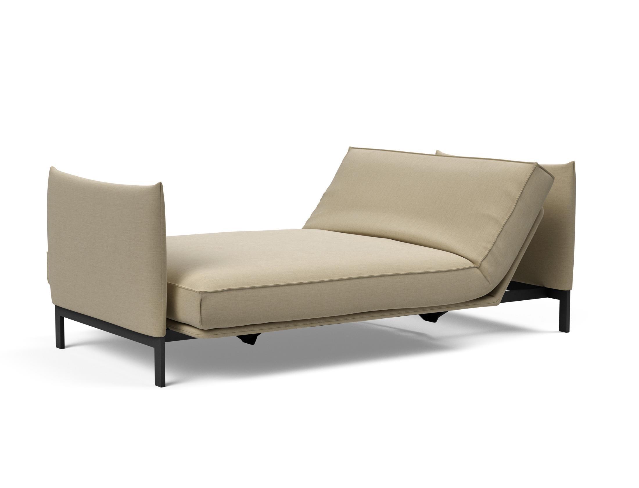 Erleben Sie das Junus 140 Bettsofa mit stilvollem Sharp Plus Cover und bequemer Soft Spring Polsterung – ideal für jeden Wohnraum!