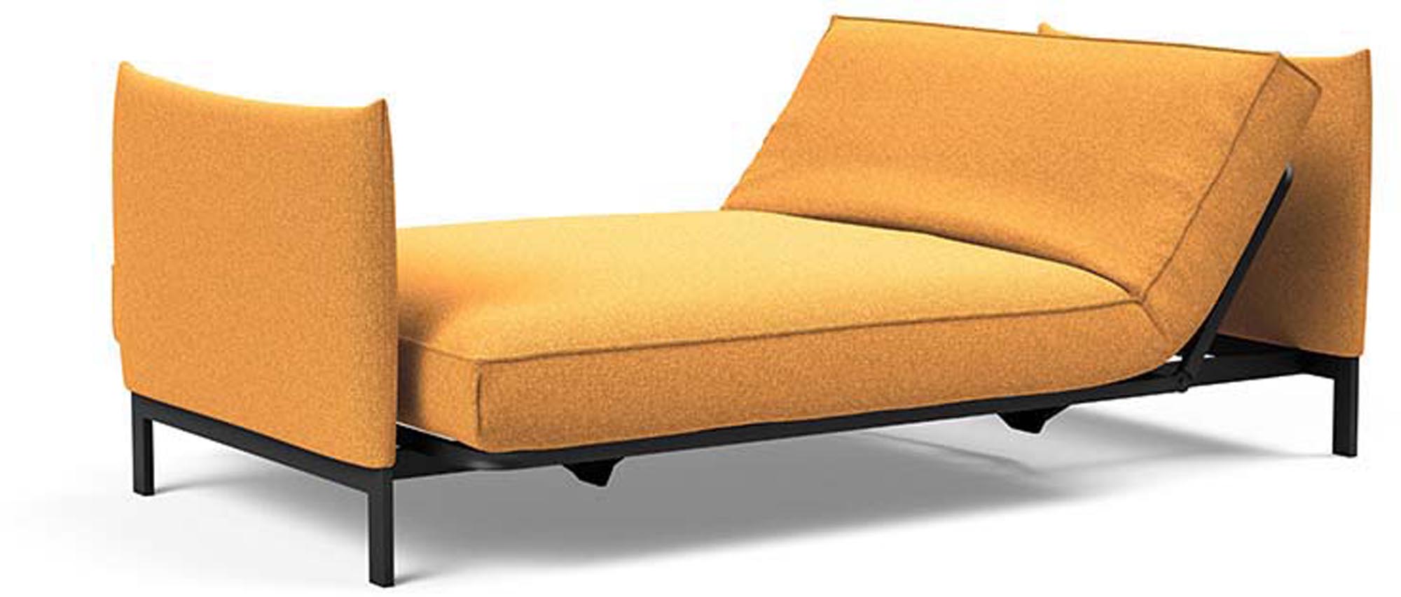 Erleben Sie das Junus 140 Bettsofa Sharp Plus Cover von Innovation Living – modern, funktional und perfekt für kleine Räume.