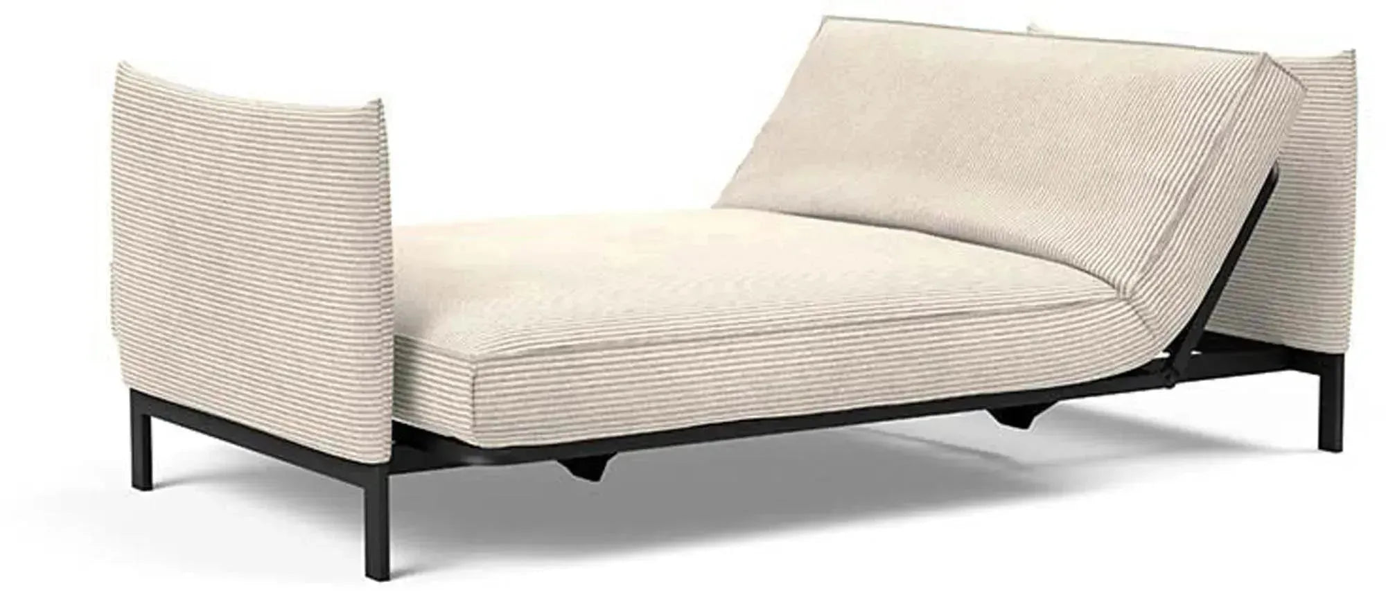 Entdecken Sie das Junus 140 Bettsofa Sharp Plus Cover von Innovation Living – stilvoll, platzsparend und ideal für vielseitige Wohnkonzepte.