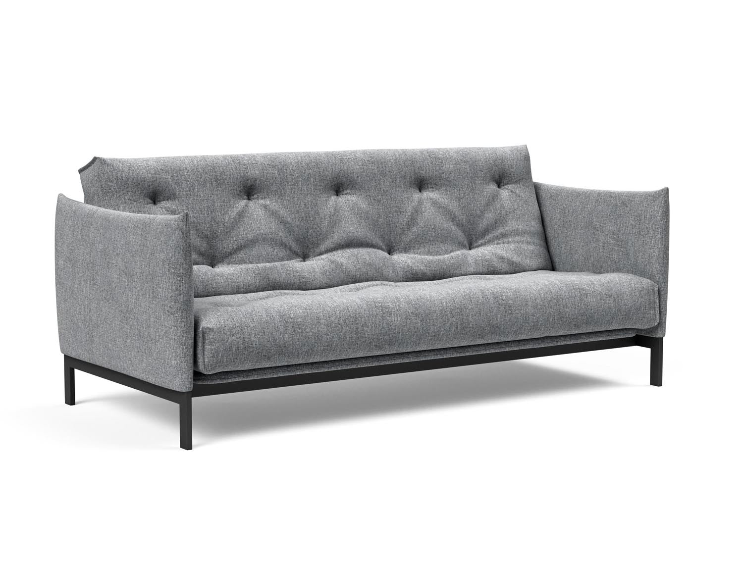 Junus 140 Bettsofa Nordic: Elegantes skandinavisches Design, hochwertige Federkernmatratze, perfekt für entspannte Nächte und stilvolle Gästezimmer.