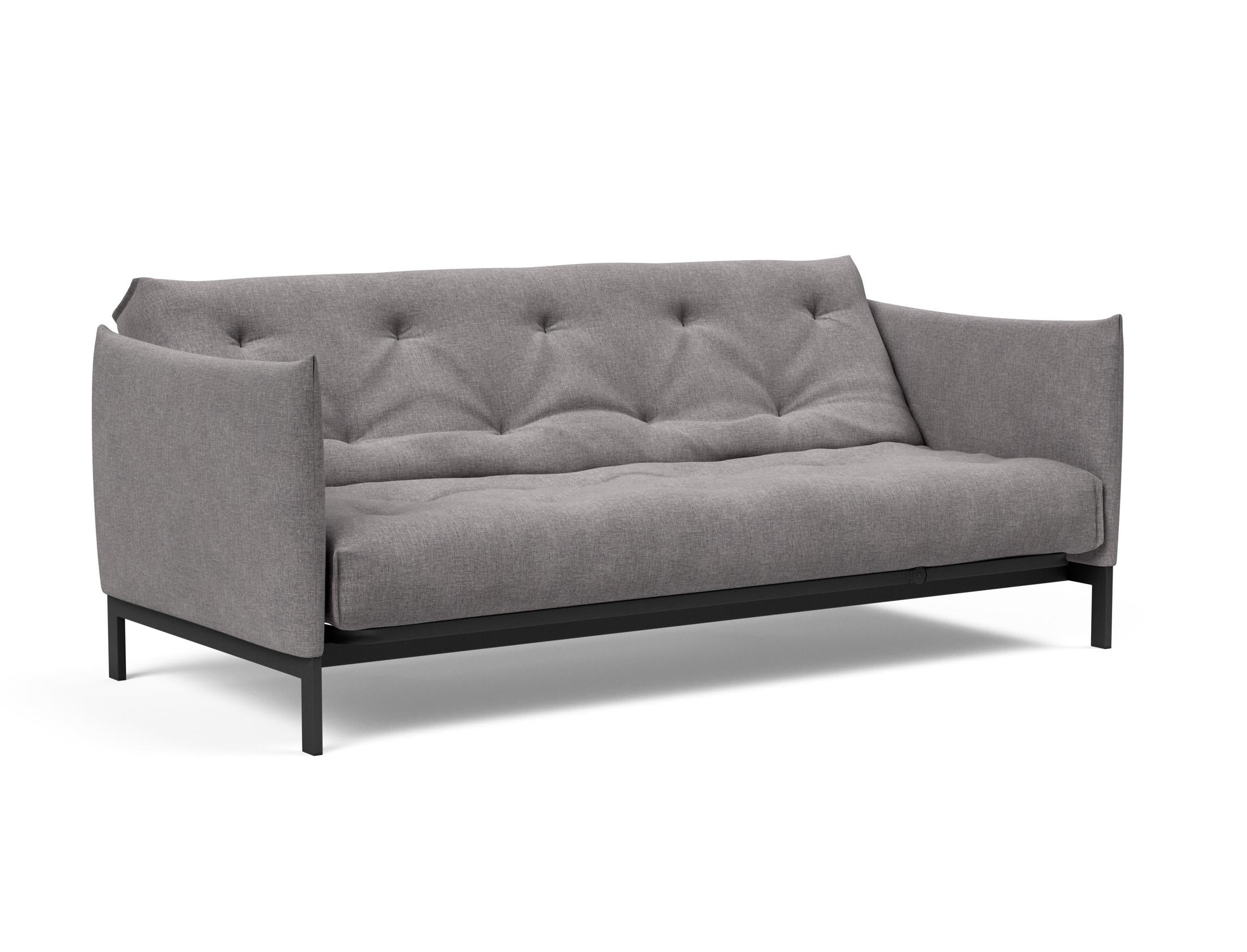 Erleben Sie das Junus 140 Bettsofa Nordic Soft Spring von Innovation Living – eine perfekte Kombination aus modernem Design und gemütlichem Schlafkomfort.
