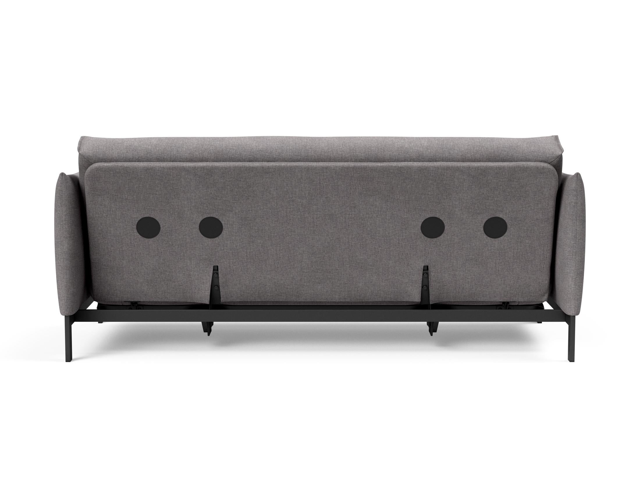 Erleben Sie das Junus 140 Bettsofa Nordic: Modernes Design und der weiche Soft Spring Bezug sorgen für höchsten Schlafkomfort und stilvolle Akzente.