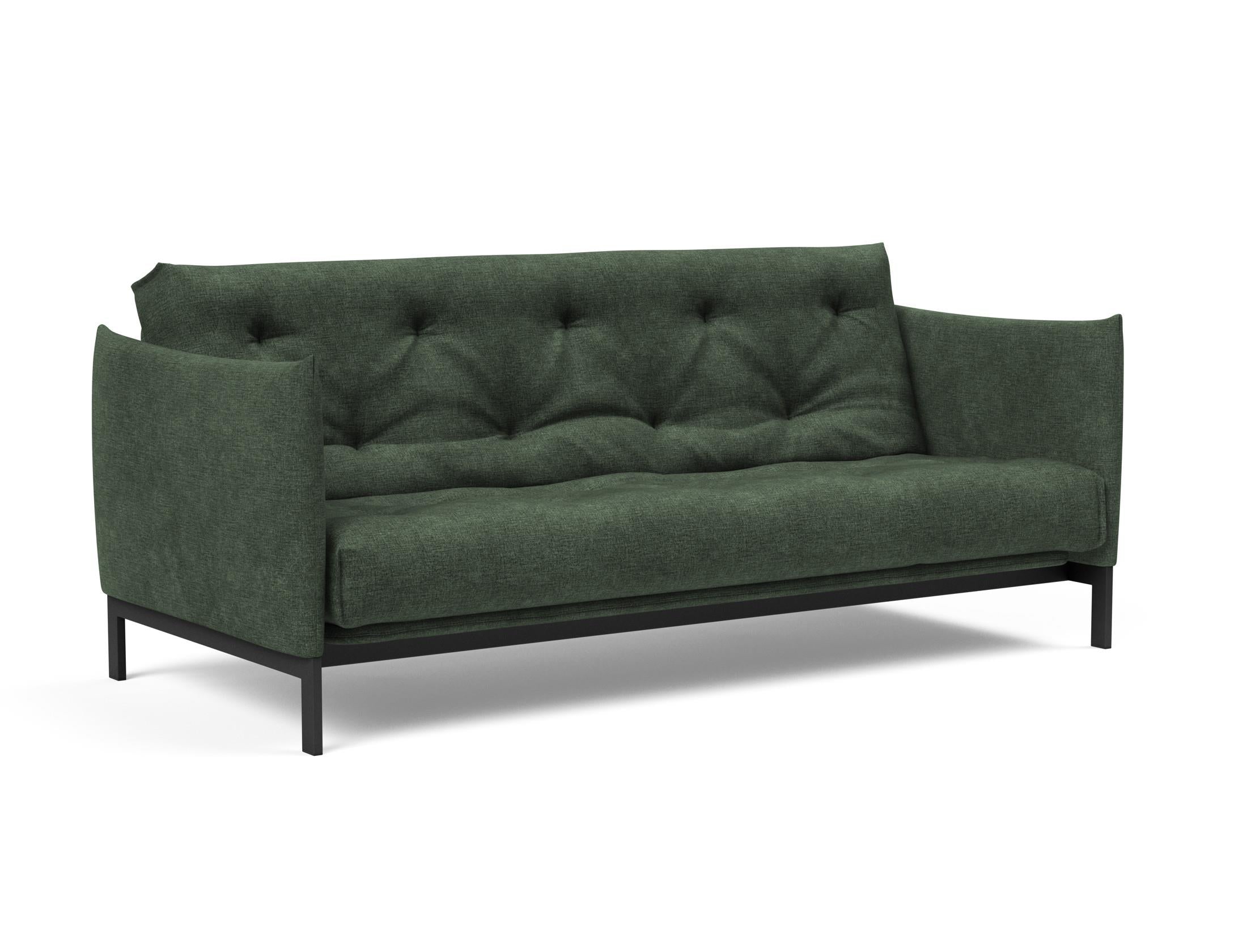 Erleben Sie das Junus 140 Bettsofa Nordic: Modernes Design und der weiche Soft Spring Bezug sorgen für höchsten Schlafkomfort und stilvolle Akzente.