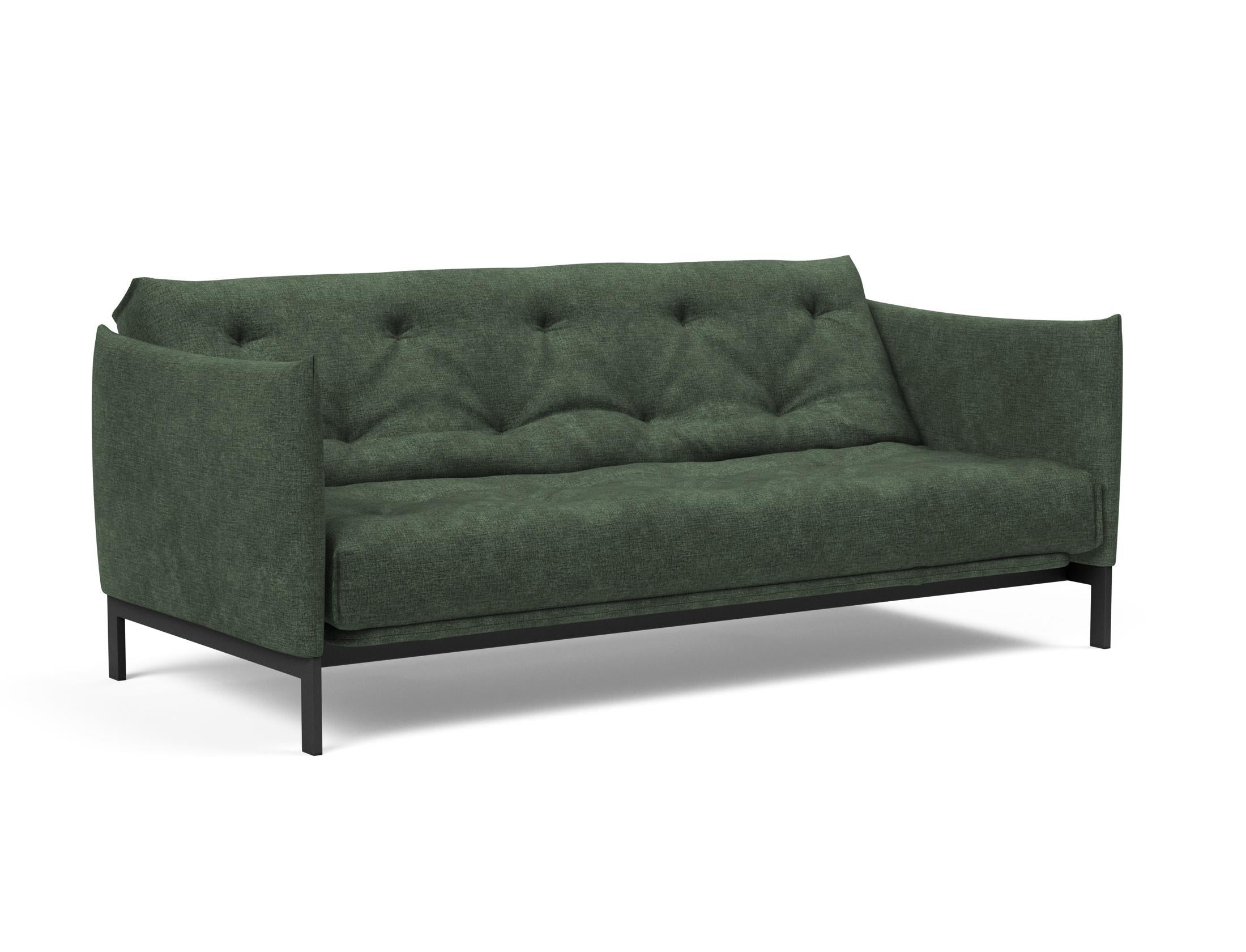 Erleben Sie das Junus 140 Bettsofa Nordic: Modernes Design und der weiche Soft Spring Bezug sorgen für höchsten Schlafkomfort und stilvolle Akzente.