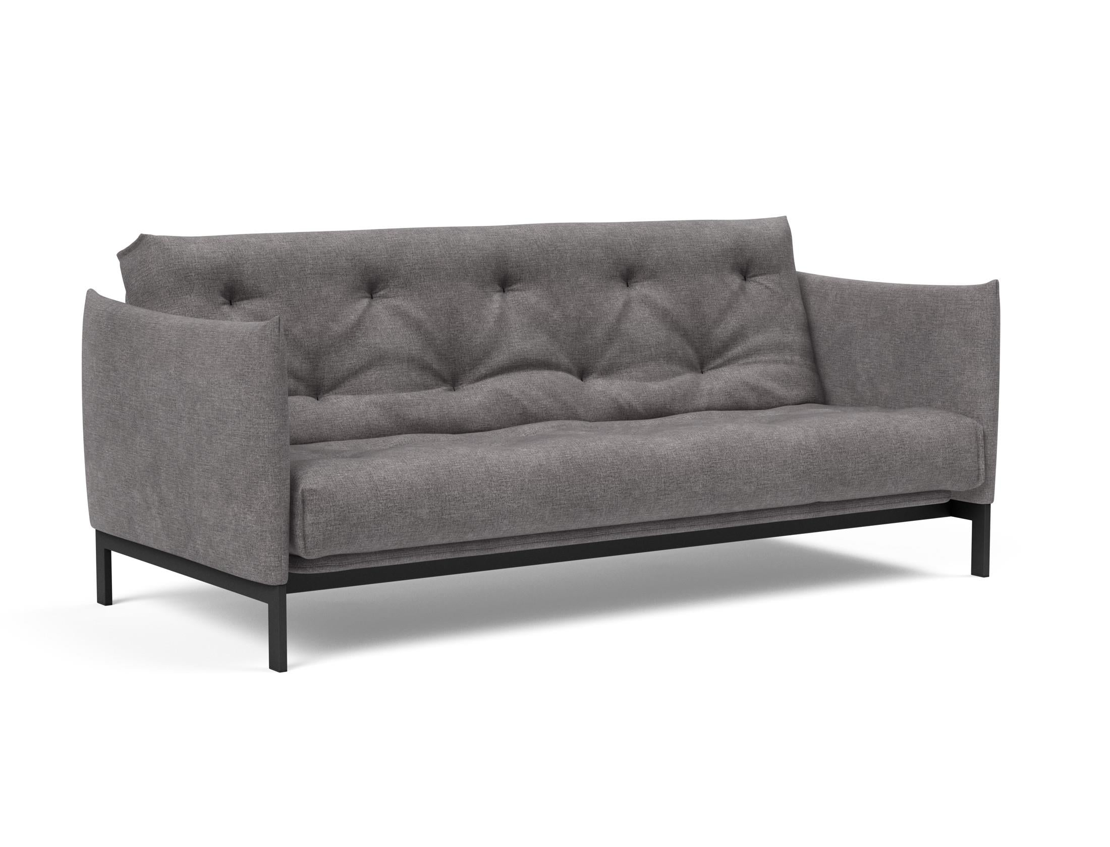 Erleben Sie das Junus 140 Bettsofa Nordic: Modernes Design und der weiche Soft Spring Bezug sorgen für höchsten Schlafkomfort und stilvolle Akzente.