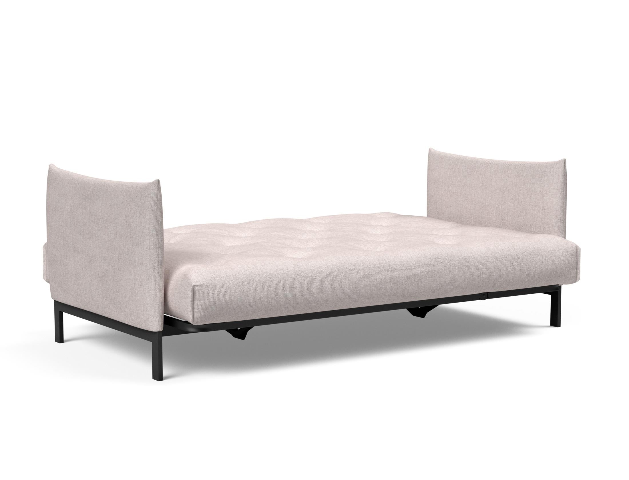 Erleben Sie das Junus 140 Bettsofa Nordic: Modernes Design und der weiche Soft Spring Bezug sorgen für höchsten Schlafkomfort und stilvolle Akzente.