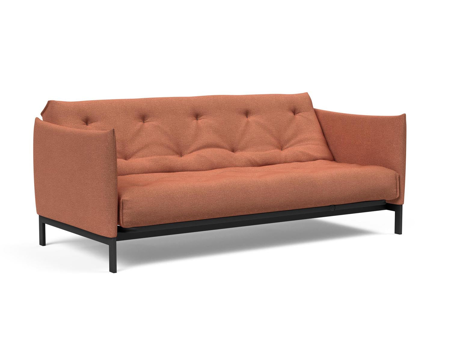 Erleben Sie das Junus 140 Bettsofa Nordic: Modernes Design und der weiche Soft Spring Bezug sorgen für höchsten Schlafkomfort und stilvolle Akzente.
