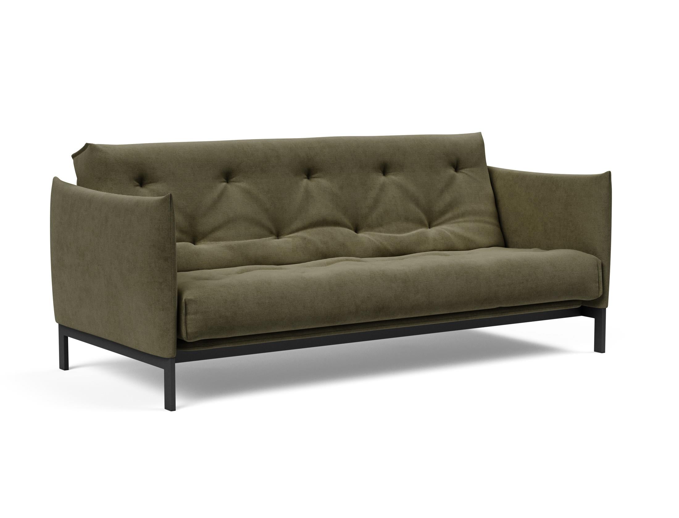 Erleben Sie das Junus 140 Bettsofa Nordic: Modernes Design und der weiche Soft Spring Bezug sorgen für höchsten Schlafkomfort und stilvolle Akzente.