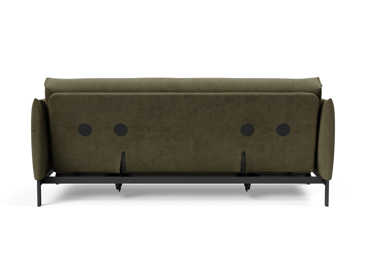 Junus 140 Bettsofa Nordic mit Gestellbezug Soft Spring in 316 Cordufine Pine Green präsentiert im Onlineshop von KAQTU Design AG. Bettsofa ist von Innovation Living