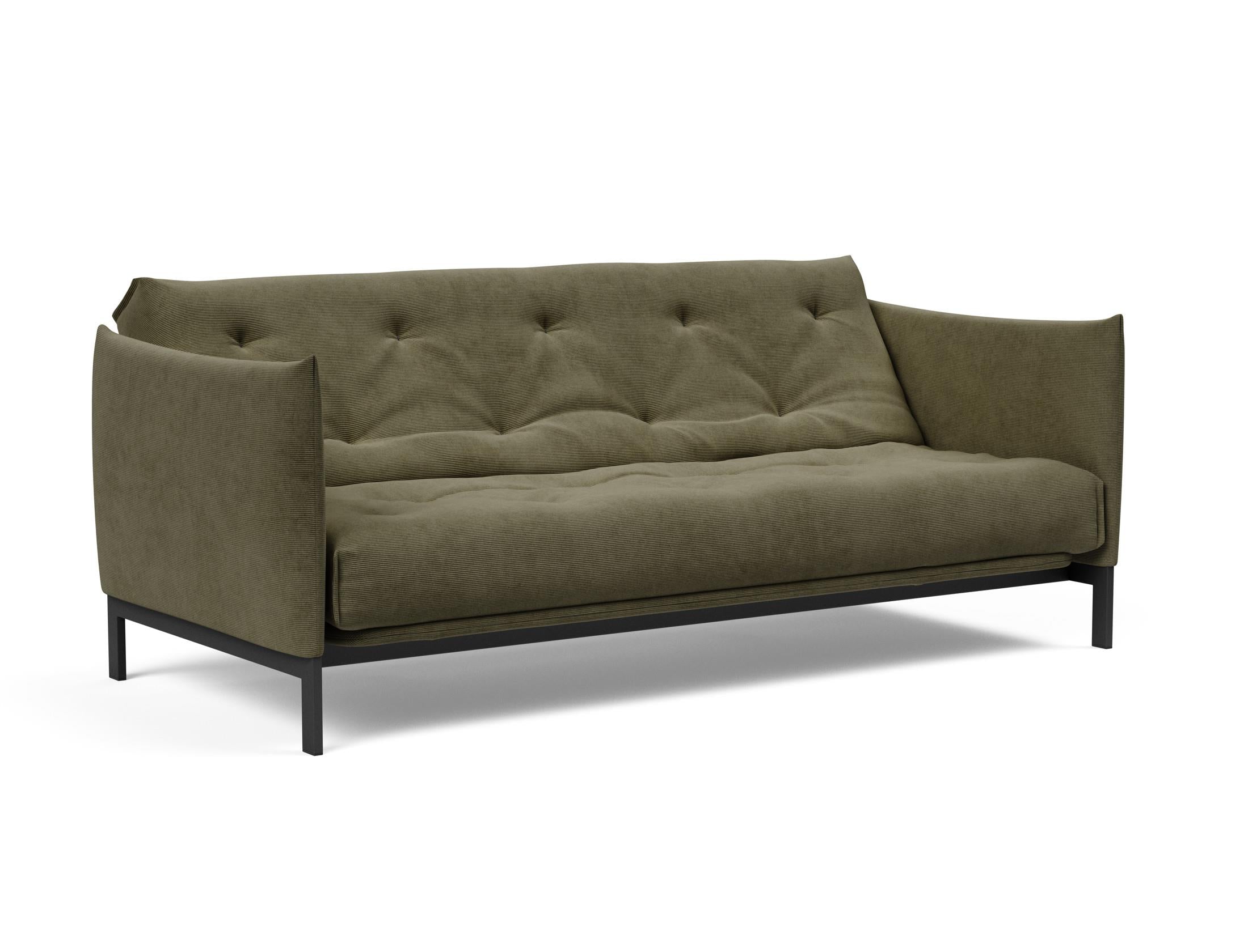 Erleben Sie das Junus 140 Bettsofa Nordic: Modernes Design und der weiche Soft Spring Bezug sorgen für höchsten Schlafkomfort und stilvolle Akzente.