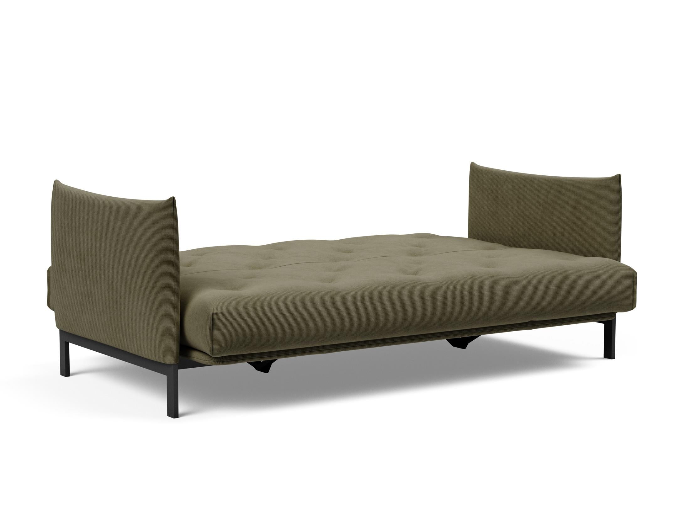Erleben Sie das Junus 140 Bettsofa Nordic: Modernes Design und der weiche Soft Spring Bezug sorgen für höchsten Schlafkomfort und stilvolle Akzente.