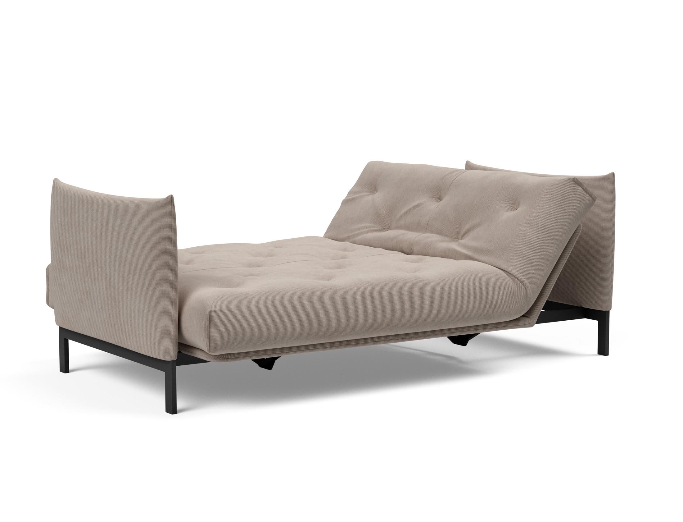 Entdecken Sie das Junus 140 Bettsofa Nordic: Elegantes Design trifft auf den komfortablen Soft Spring Bezug für erholsame Nächte und stilvolle Wohnräume.