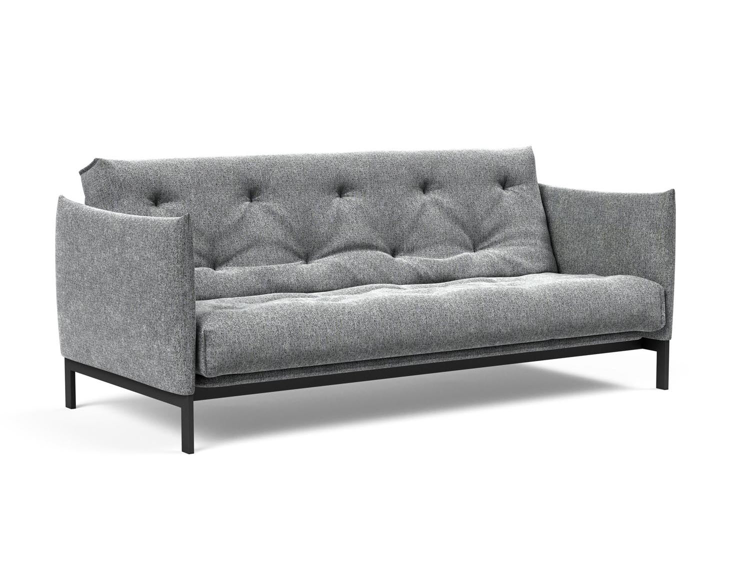 Erleben Sie das Junus 140 Bettsofa Nordic: Modernes Design und der weiche Soft Spring Bezug sorgen für höchsten Schlafkomfort und stilvolle Akzente.