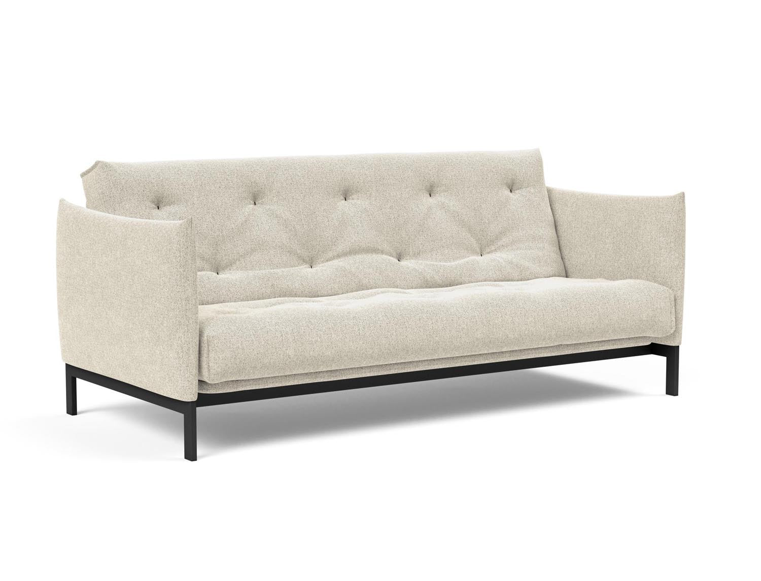 Erleben Sie das Junus 140 Bettsofa Nordic: Modernes Design und der weiche Soft Spring Bezug sorgen für höchsten Schlafkomfort und stilvolle Akzente.