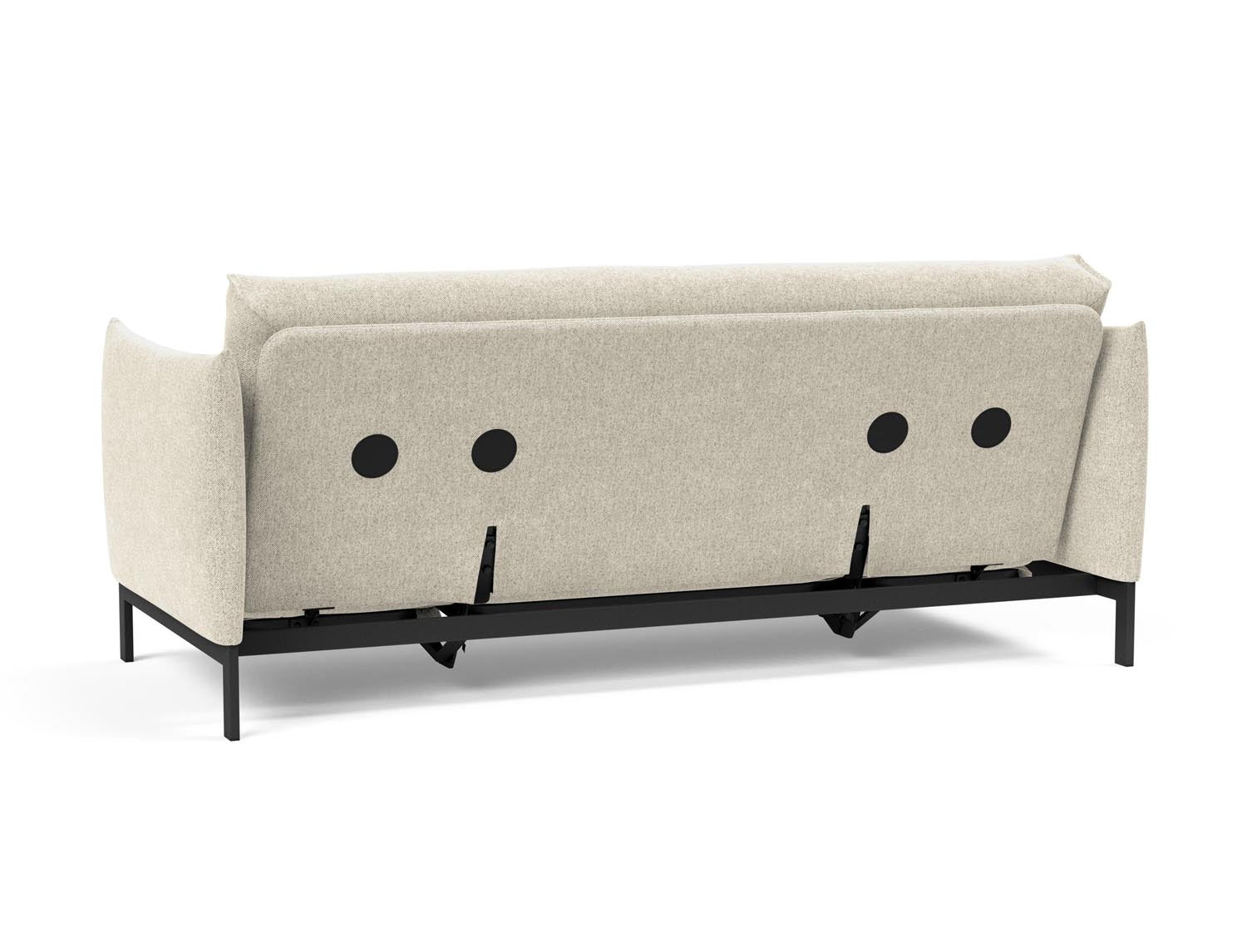 Entdecken Sie das Junus 140 Bettsofa Nordic: Elegantes Design trifft auf den komfortablen Soft Spring Bezug für erholsame Nächte und stilvolle Wohnräume.