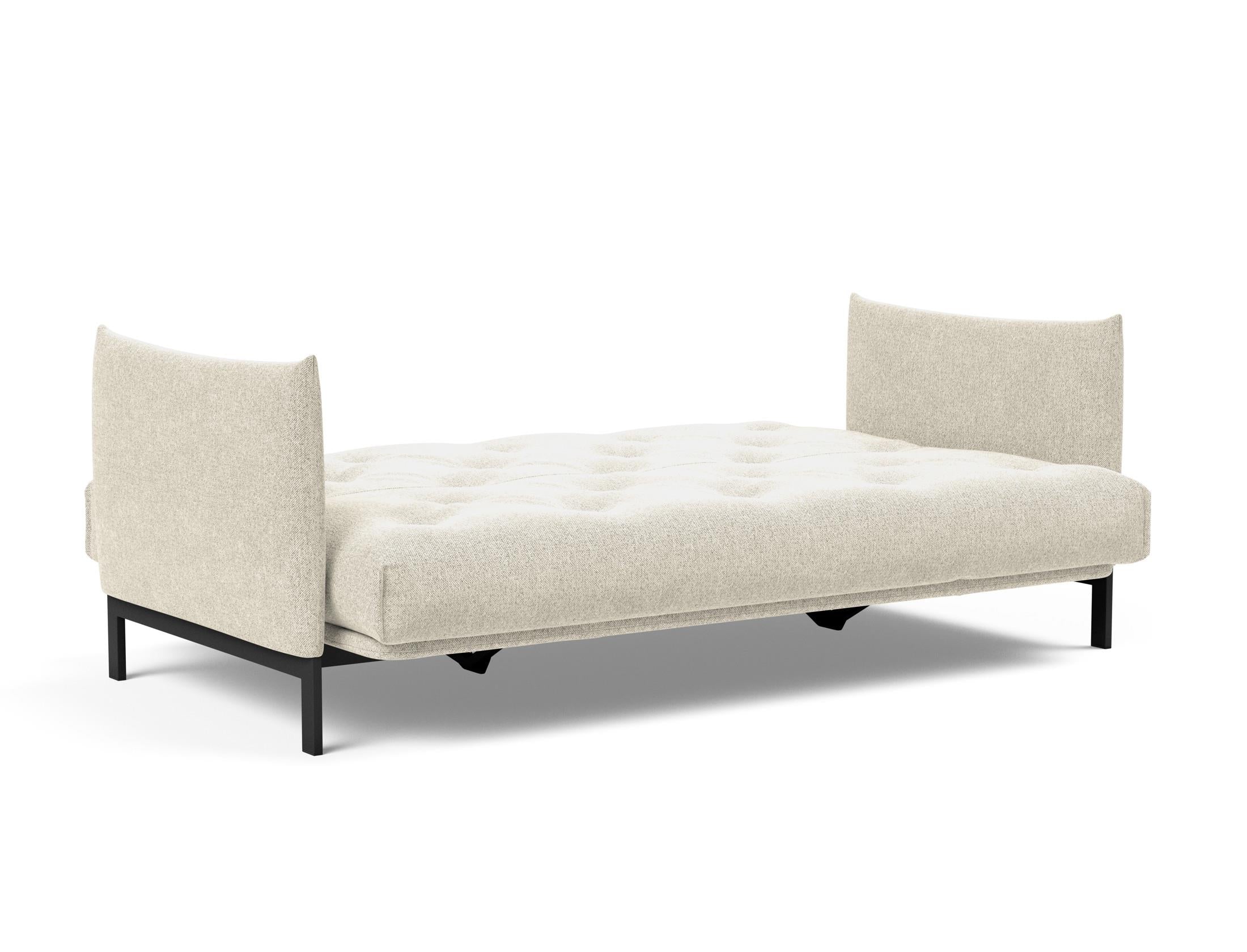 Erleben Sie das Junus 140 Bettsofa Nordic: Modernes Design und der weiche Soft Spring Bezug sorgen für höchsten Schlafkomfort und stilvolle Akzente.