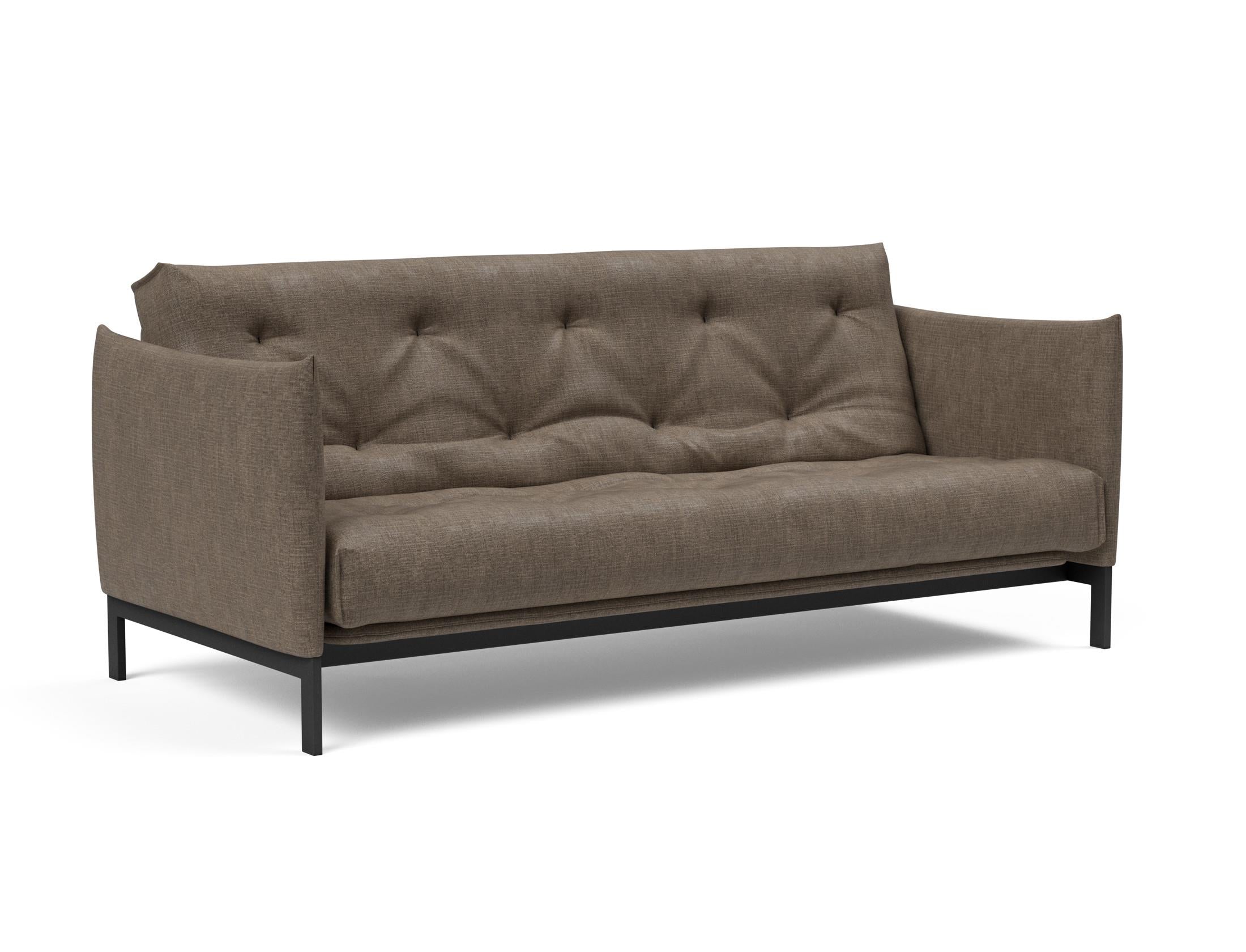 Erleben Sie das Junus 140 Bettsofa Nordic: Modernes Design und der weiche Soft Spring Bezug sorgen für höchsten Schlafkomfort und stilvolle Akzente.