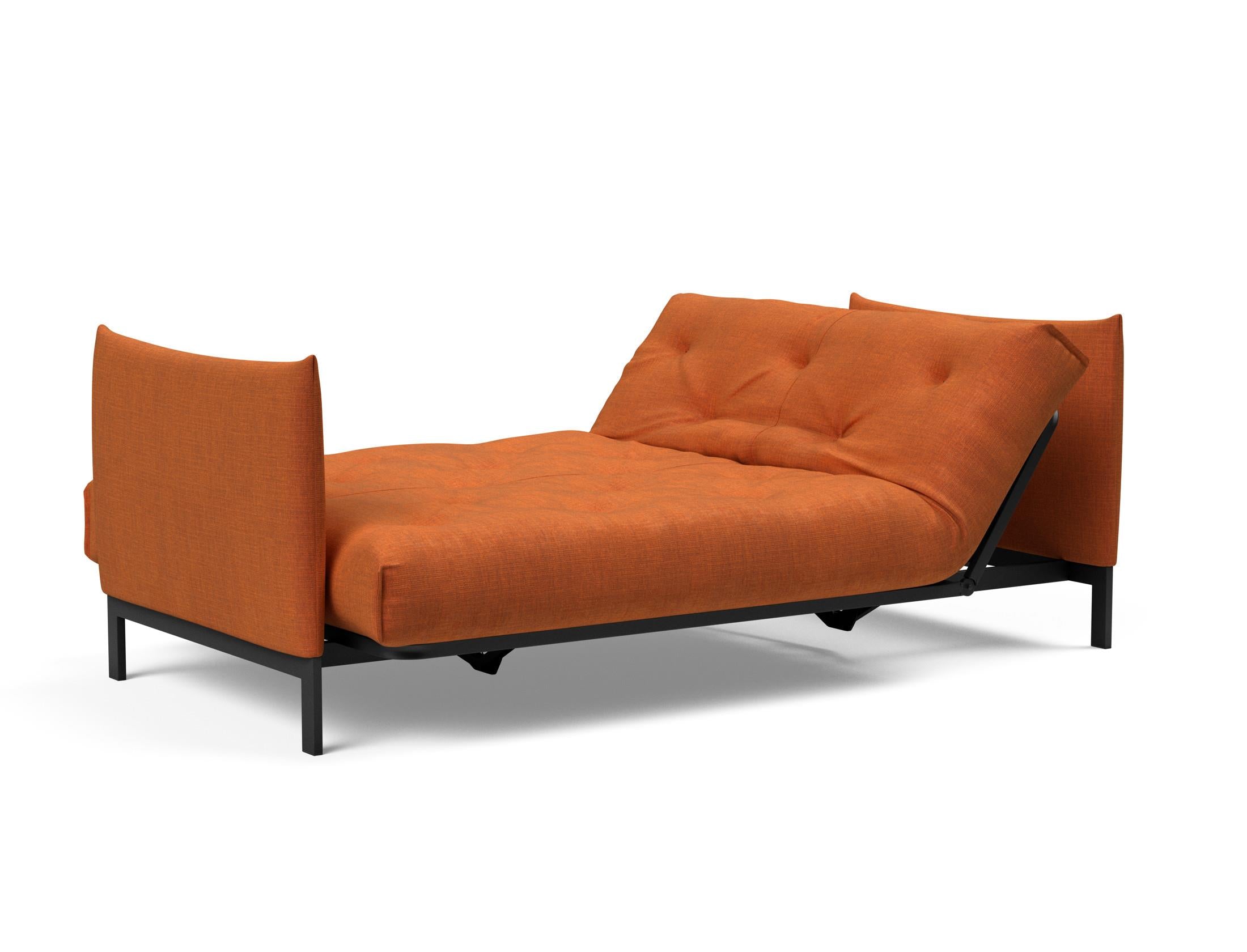 Erleben Sie das Junus 140 Bettsofa Nordic Soft Spring von Innovation Living – eine perfekte Kombination aus modernem Stil und hohem Schlafkomfort.