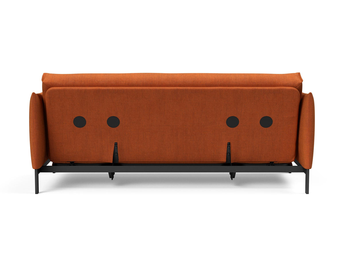 Junus 140 Bettsofa Nordic mit Gestellbezug Soft Spring in 412 Esina Rust Orange präsentiert im Onlineshop von KAQTU Design AG. Bettsofa ist von Innovation Living