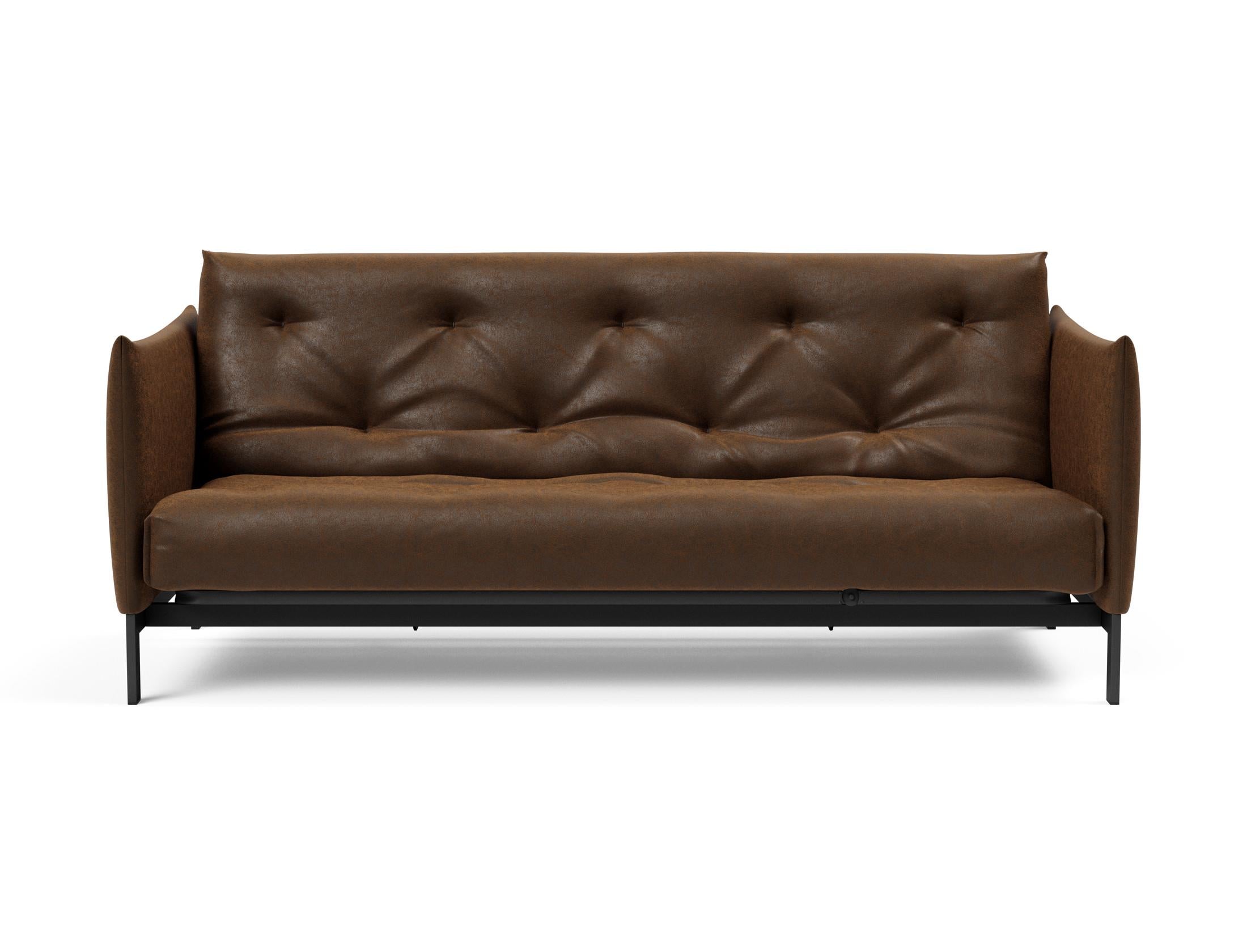 Erleben Sie das Junus 140 Bettsofa Nordic Soft Spring von Innovation Living – eine perfekte Kombination aus modernem Stil und hohem Schlafkomfort.