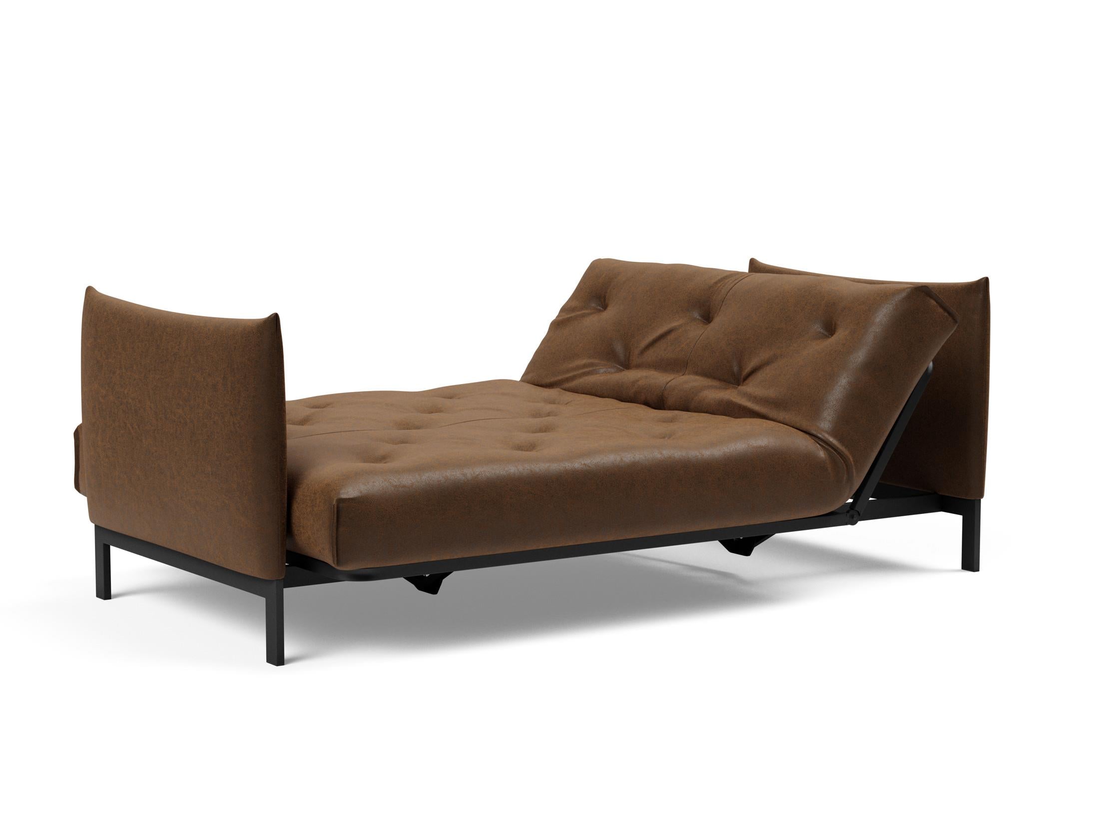 Erleben Sie das Junus 140 Bettsofa Nordic Soft Spring von Innovation Living – eine perfekte Kombination aus modernem Stil und hohem Schlafkomfort.
