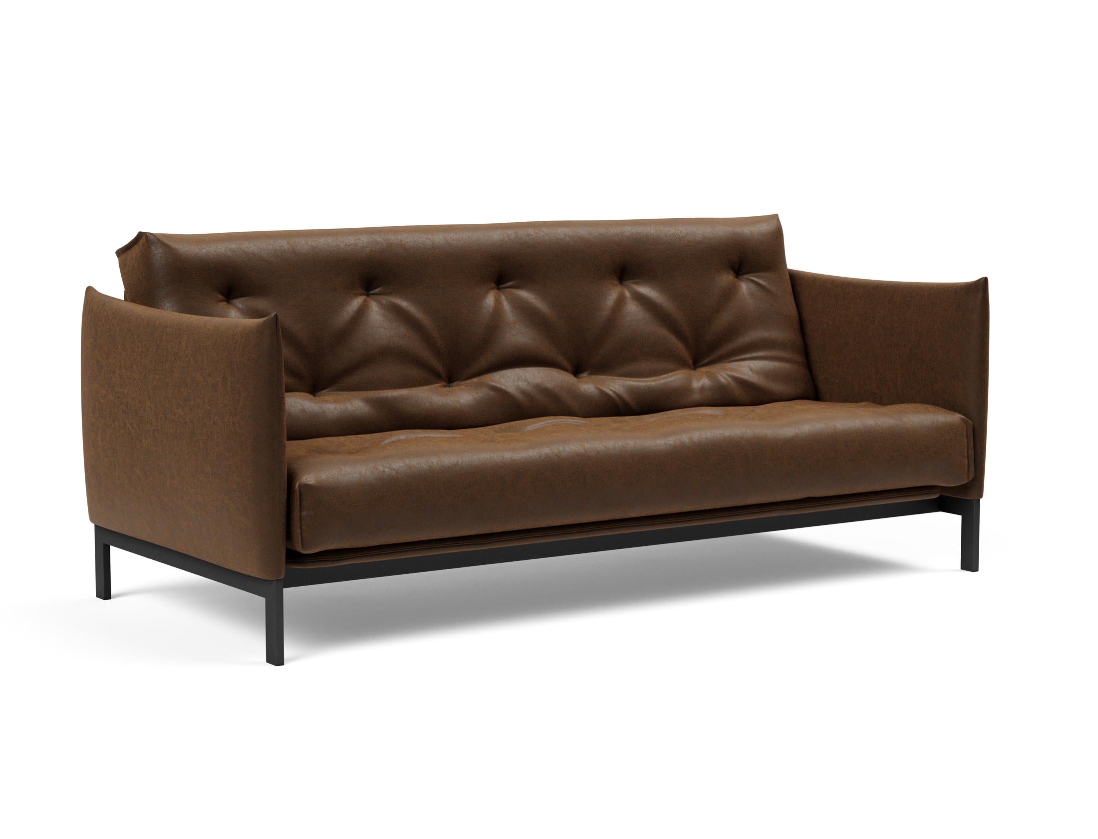 Erleben Sie das Junus 140 Bettsofa Nordic: Modernes Design und der weiche Soft Spring Bezug sorgen für höchsten Schlafkomfort und stilvolle Akzente.