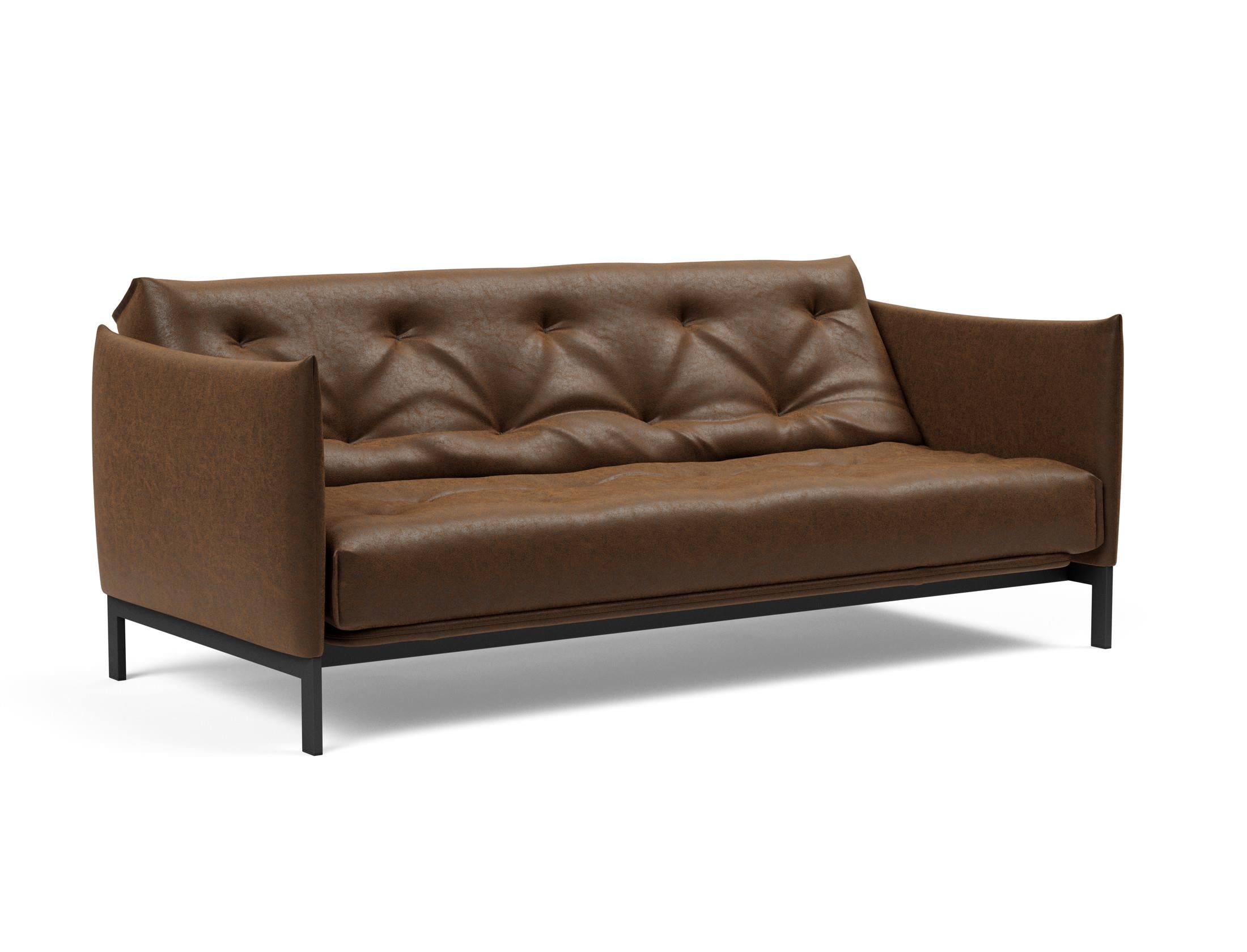 Erleben Sie das Junus 140 Bettsofa Nordic: Modernes Design und der weiche Soft Spring Bezug sorgen für höchsten Schlafkomfort und stilvolle Akzente.