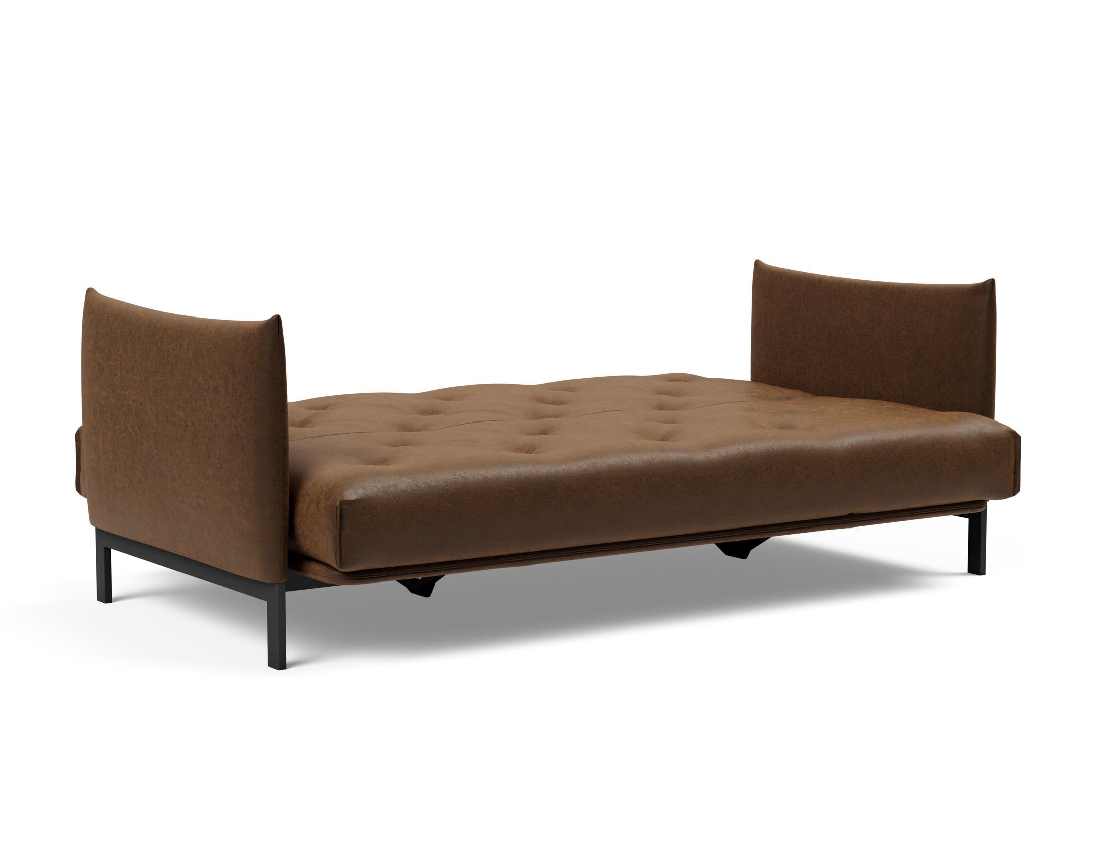 Erleben Sie das Junus 140 Bettsofa Nordic: Modernes Design und der weiche Soft Spring Bezug sorgen für höchsten Schlafkomfort und stilvolle Akzente.