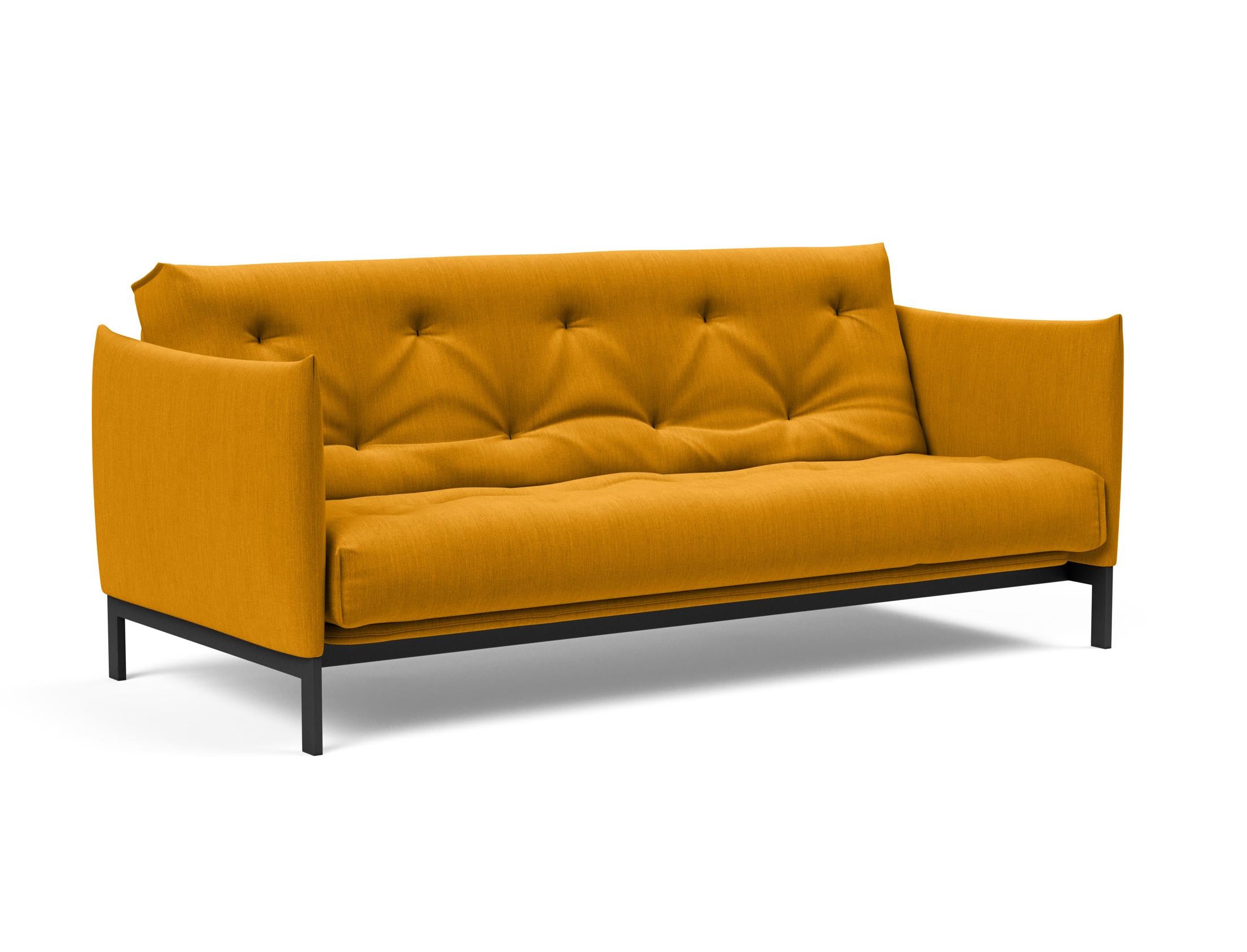 Erleben Sie das Junus 140 Bettsofa Nordic: Modernes Design und der weiche Soft Spring Bezug sorgen für höchsten Schlafkomfort und stilvolle Akzente.