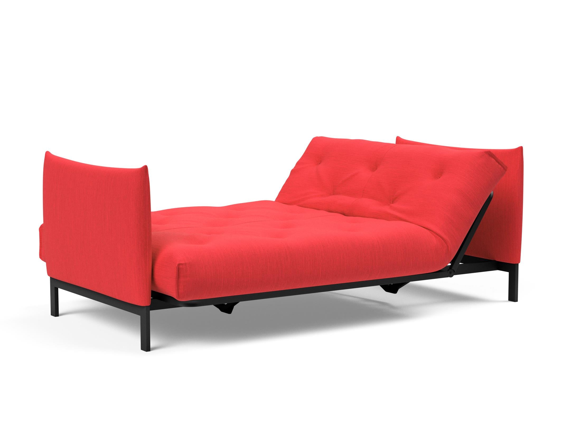 Erleben Sie das Junus 140 Bettsofa Nordic Soft Spring von Innovation Living – eine perfekte Kombination aus modernem Stil und hohem Schlafkomfort.