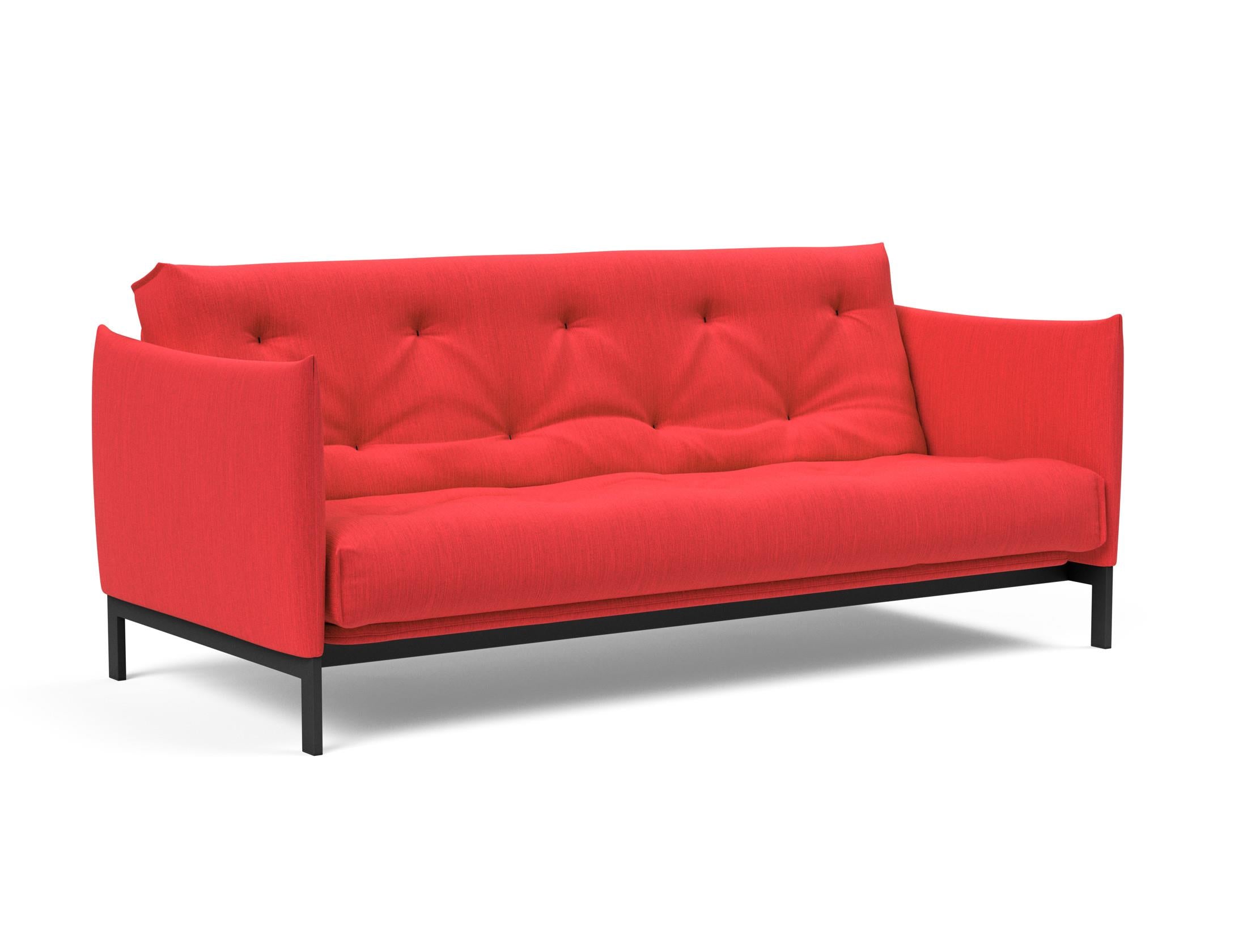 Erleben Sie das Junus 140 Bettsofa Nordic: Modernes Design und der weiche Soft Spring Bezug sorgen für höchsten Schlafkomfort und stilvolle Akzente.