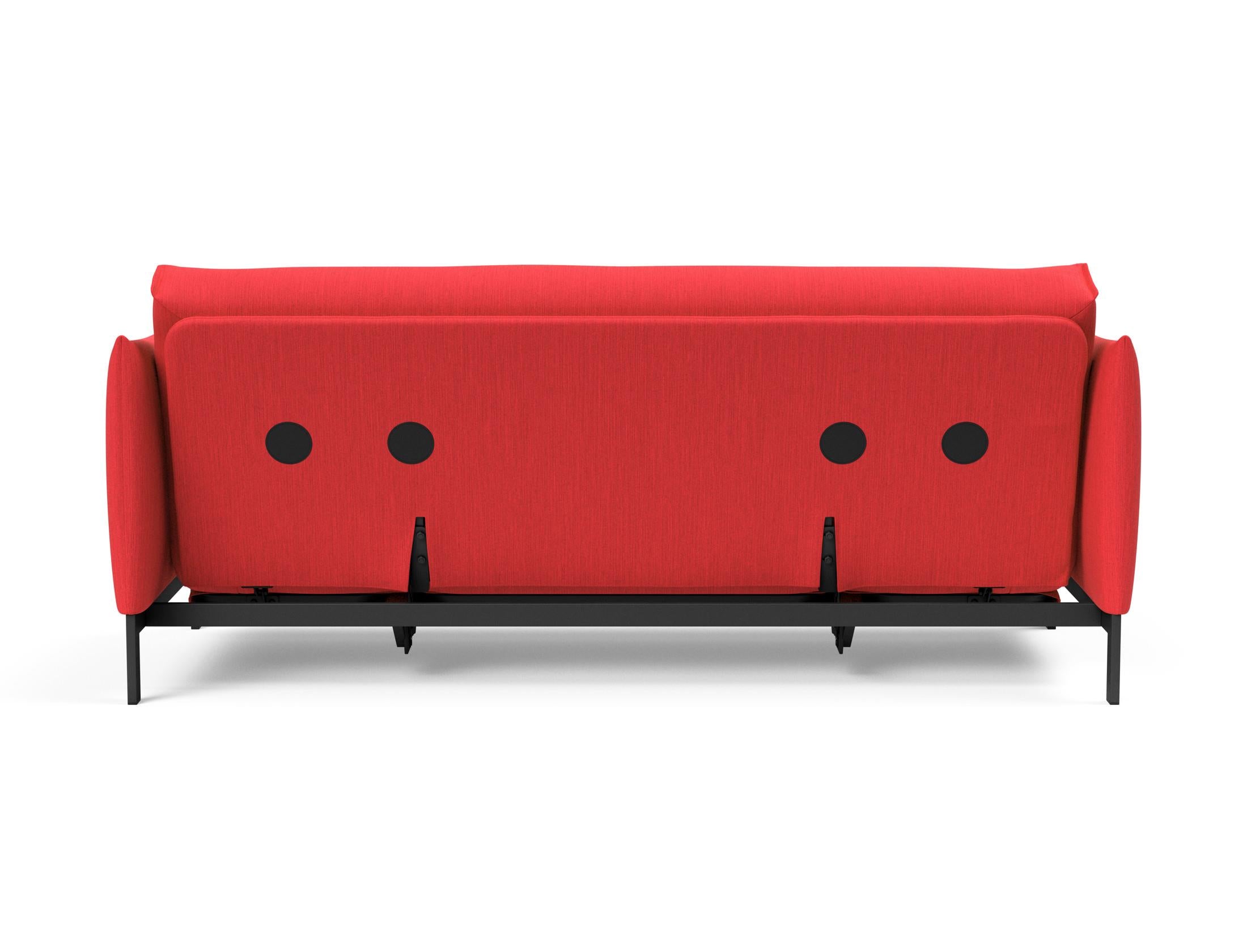Erleben Sie das Junus 140 Bettsofa Nordic: Modernes Design und der weiche Soft Spring Bezug sorgen für höchsten Schlafkomfort und stilvolle Akzente.
