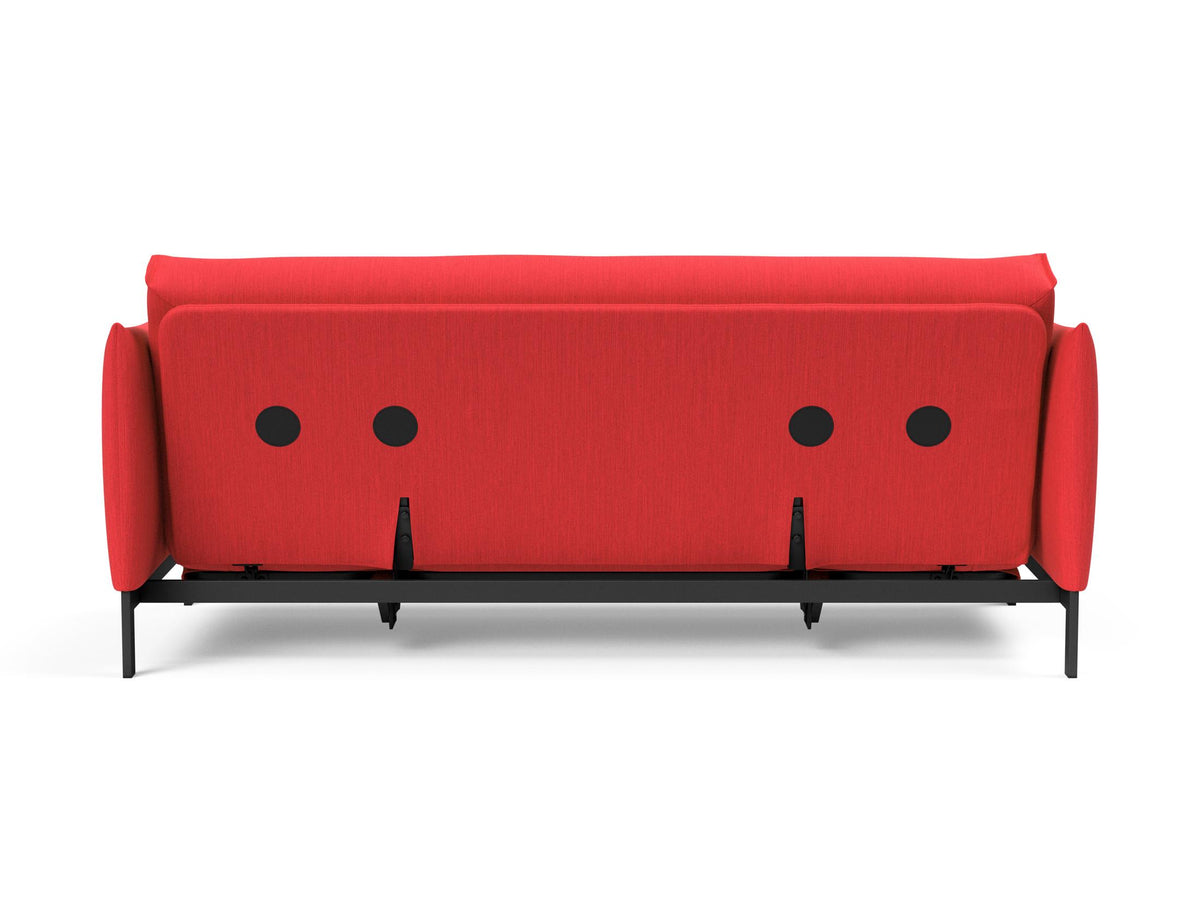 Junus 140 Bettsofa Nordic mit Gestellbezug Soft Spring in 511 Elegance Red präsentiert im Onlineshop von KAQTU Design AG. Bettsofa ist von Innovation Living