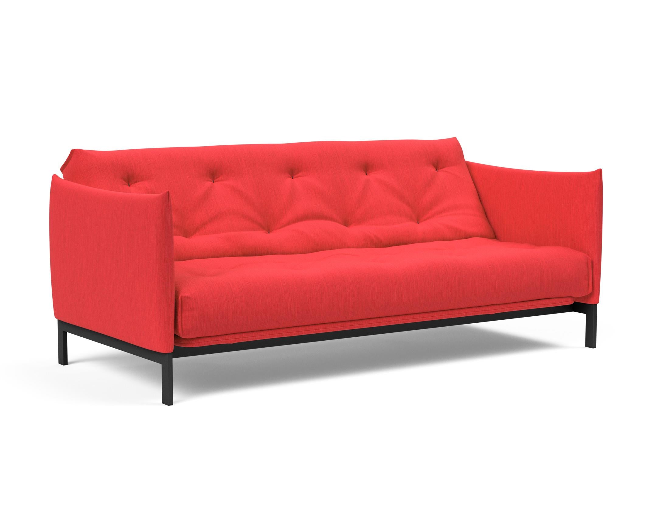 Erleben Sie das Junus 140 Bettsofa Nordic: Modernes Design und der weiche Soft Spring Bezug sorgen für höchsten Schlafkomfort und stilvolle Akzente.