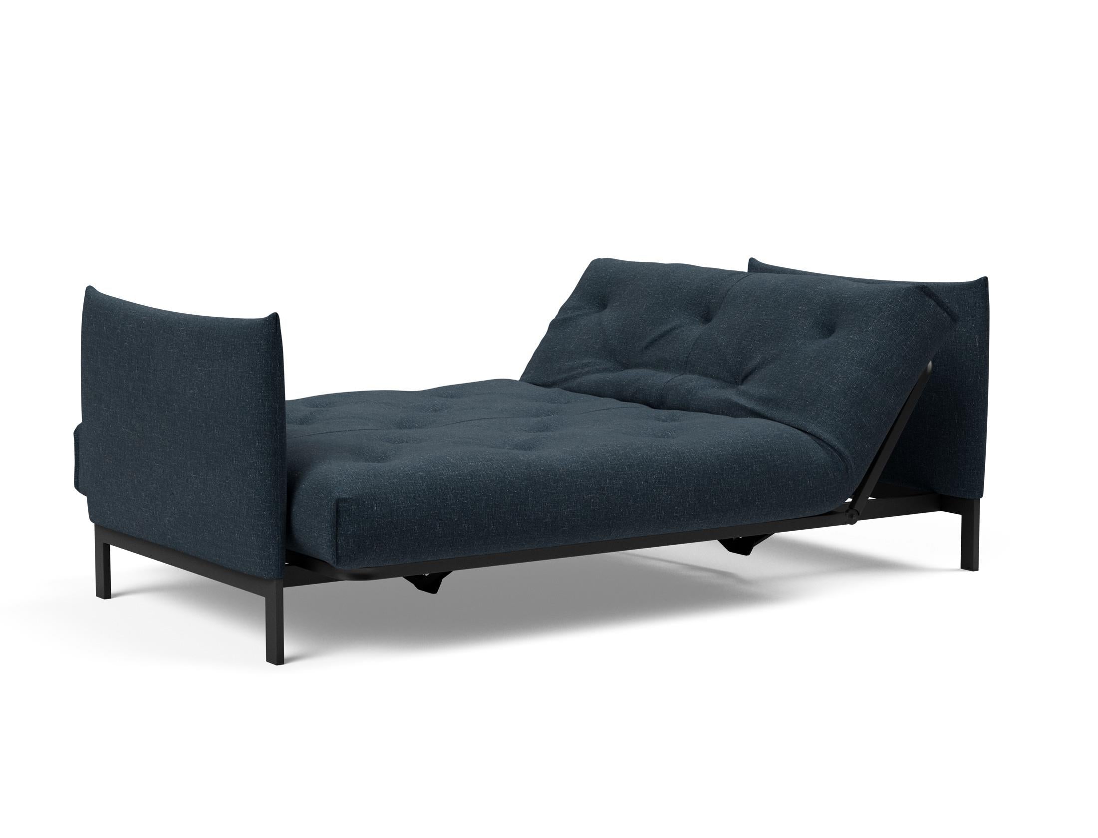 Erleben Sie das Junus 140 Bettsofa Nordic Soft Spring von Innovation Living – eine perfekte Kombination aus modernem Stil und hohem Schlafkomfort.