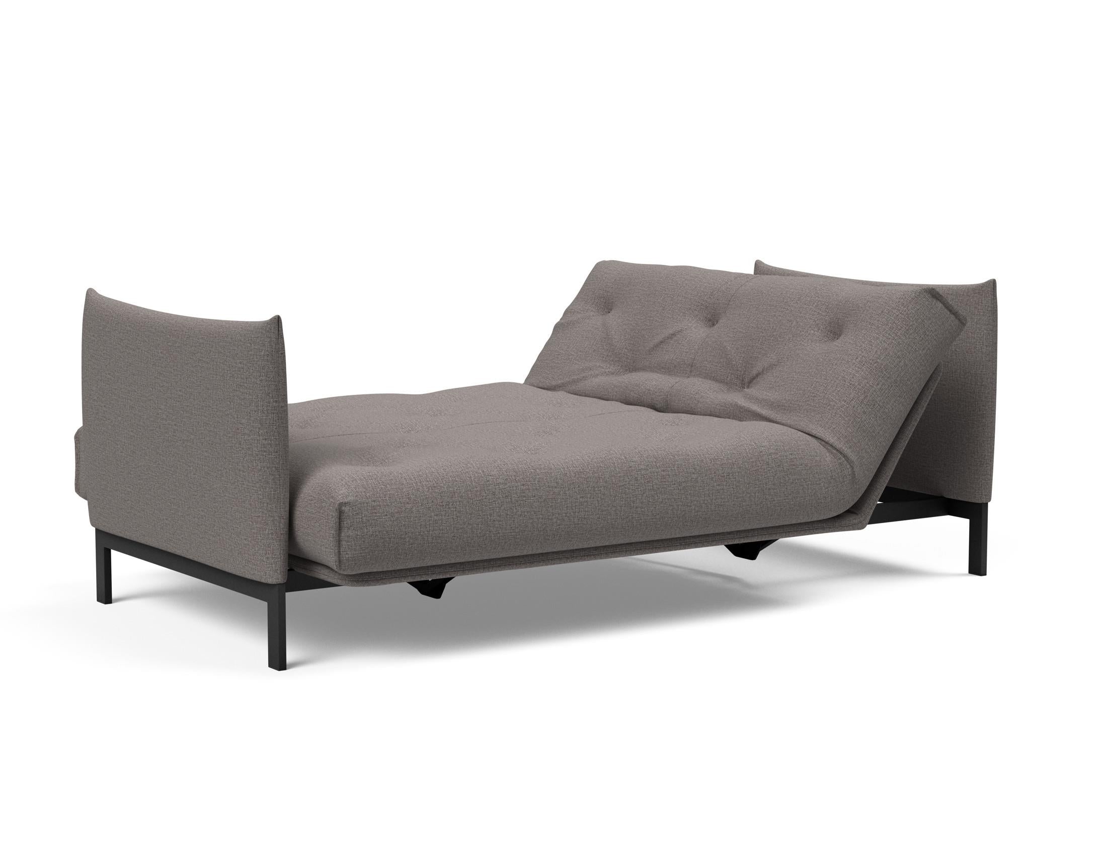 Erleben Sie das Junus 140 Bettsofa Nordic: Modernes Design und der weiche Soft Spring Bezug sorgen für höchsten Schlafkomfort und stilvolle Akzente.