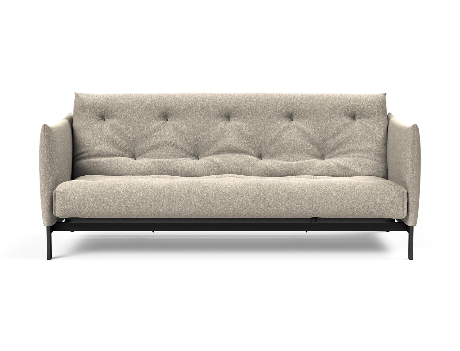 Erleben Sie das Junus 140 Bettsofa Nordic Soft Spring von Innovation Living – eine perfekte Kombination aus modernem Stil und hohem Schlafkomfort.