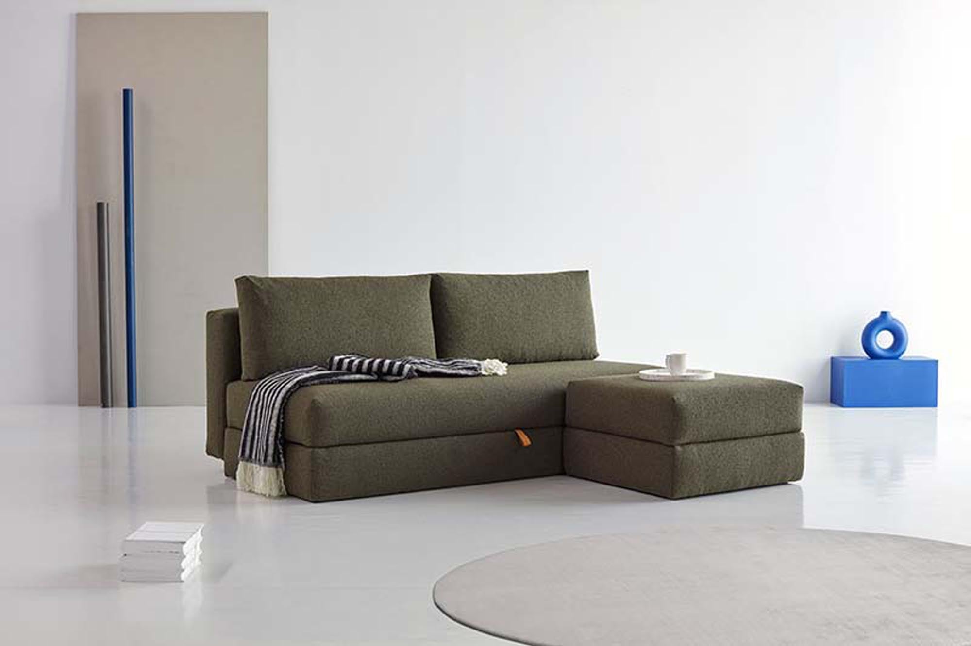 Das Osvald Sofabett 150 von Innovation Living vereint modernes Design mit praktischer Funktionalität – perfekt für kleine Räume und Gäste.