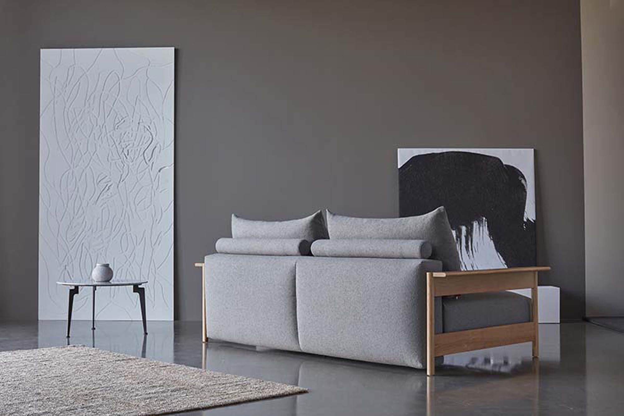 Malloy Sofabett 150: Elegantes Schlafsofa mit praktischem Klappmechanismus, ideal für kleine Räume und gemütliche Nächte.