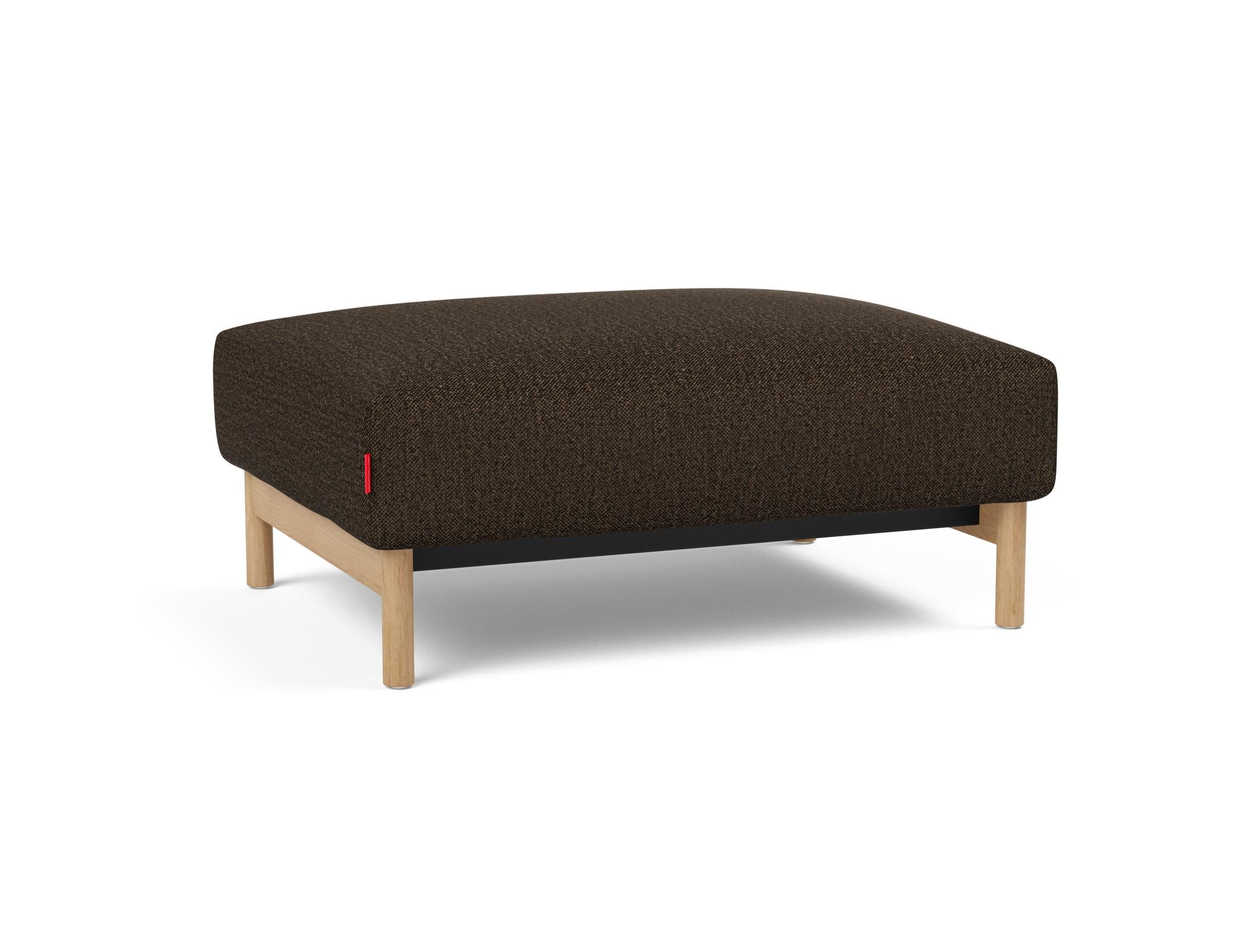 Der Malloy Ottoman von Innovation Living ist ein stilvoller Hocker, der als praktische Fußablage dient und jedem Raum einen modernen Akzent verleiht.
