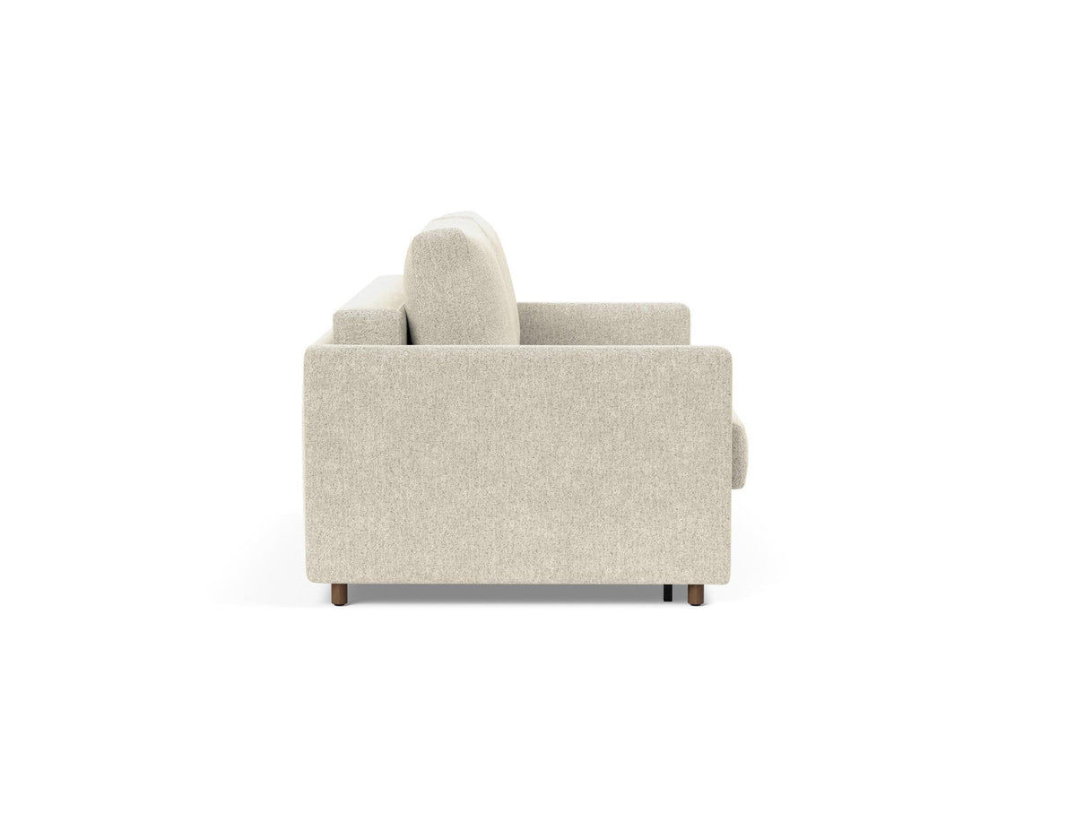 Neah 140 Schlafsofa mit Slim Armlehnen in 357 Taura Off White präsentiert im Onlineshop von KAQTU Design AG. Bettsofa ist von Innovation Living