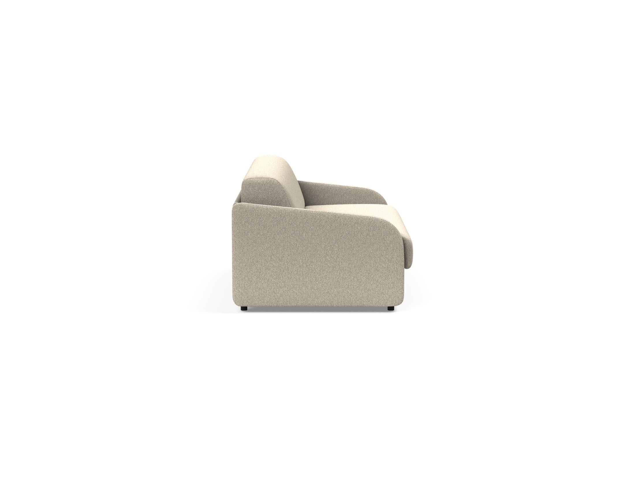 Entdecke das Eivor Klappsofa 140 von Innovation Living: stilvolles Design, hervorragender Schlafkomfort und pflegeleichter Bezug für kleine Räume.