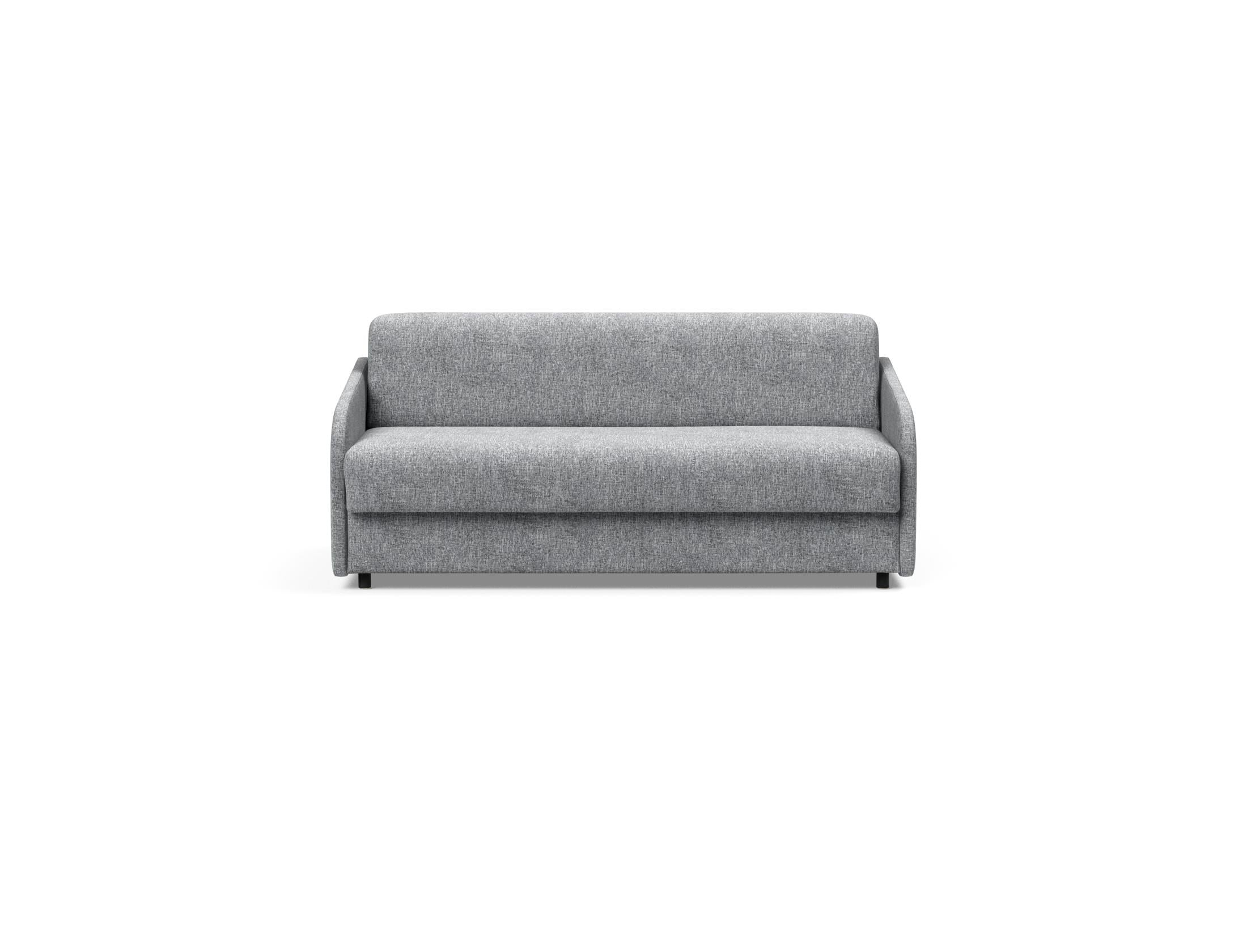 Entdecke das Eivor Klappsofa 140 von Innovation Living: stilvolles Design, hervorragender Schlafkomfort und pflegeleichter Bezug für kleine Räume.