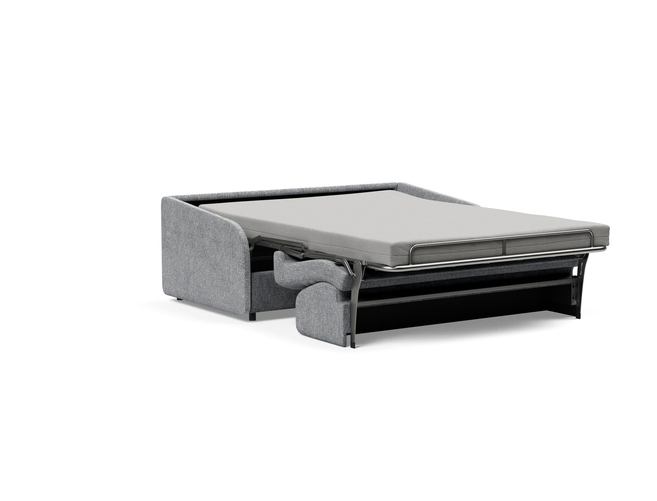 Entdecken Sie das Eivor Klappsofa 140 von Innovation Living: Stilvolles Design, hochwertige Federkernmatratze und praktische Funktionen für Ihr Zuhause.