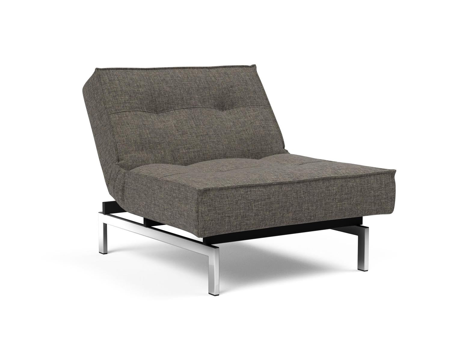 Entdecken Sie den Splitback Chrome Sessel von Innovation Living – stilvoll, funktional und ideal für kleine Räume. Hochwertige Materialien und modernes Design.