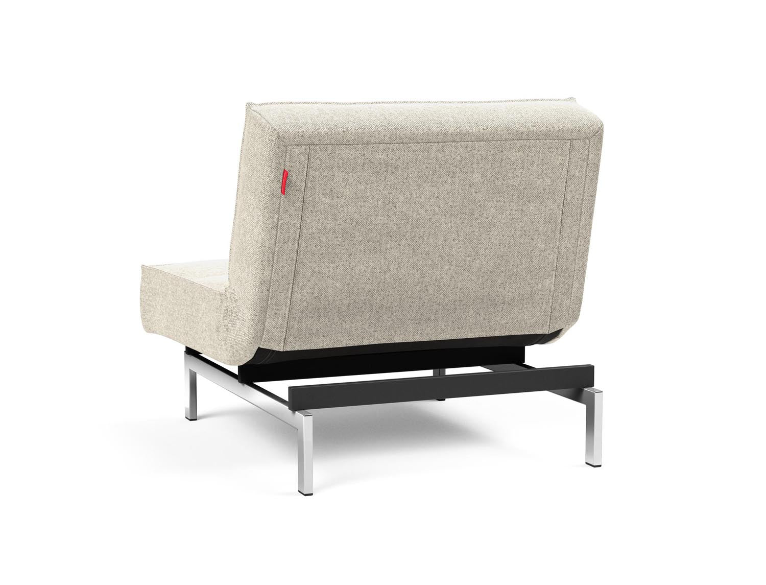 Entdecken Sie den stilvollen Splitback Chrome Sessel von Innovation Living – perfekter Komfort trifft auf zeitgemässes Design für Ihr Zuhause.